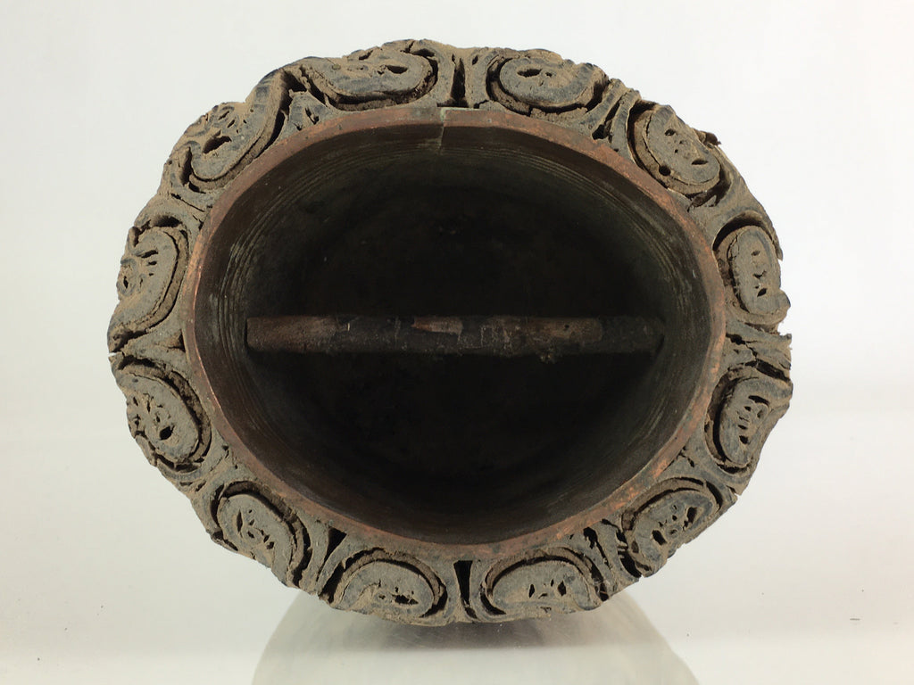 Japanese Wooden Flower Vase Kabin Vtg Flower Arrangement Ikebana FV999