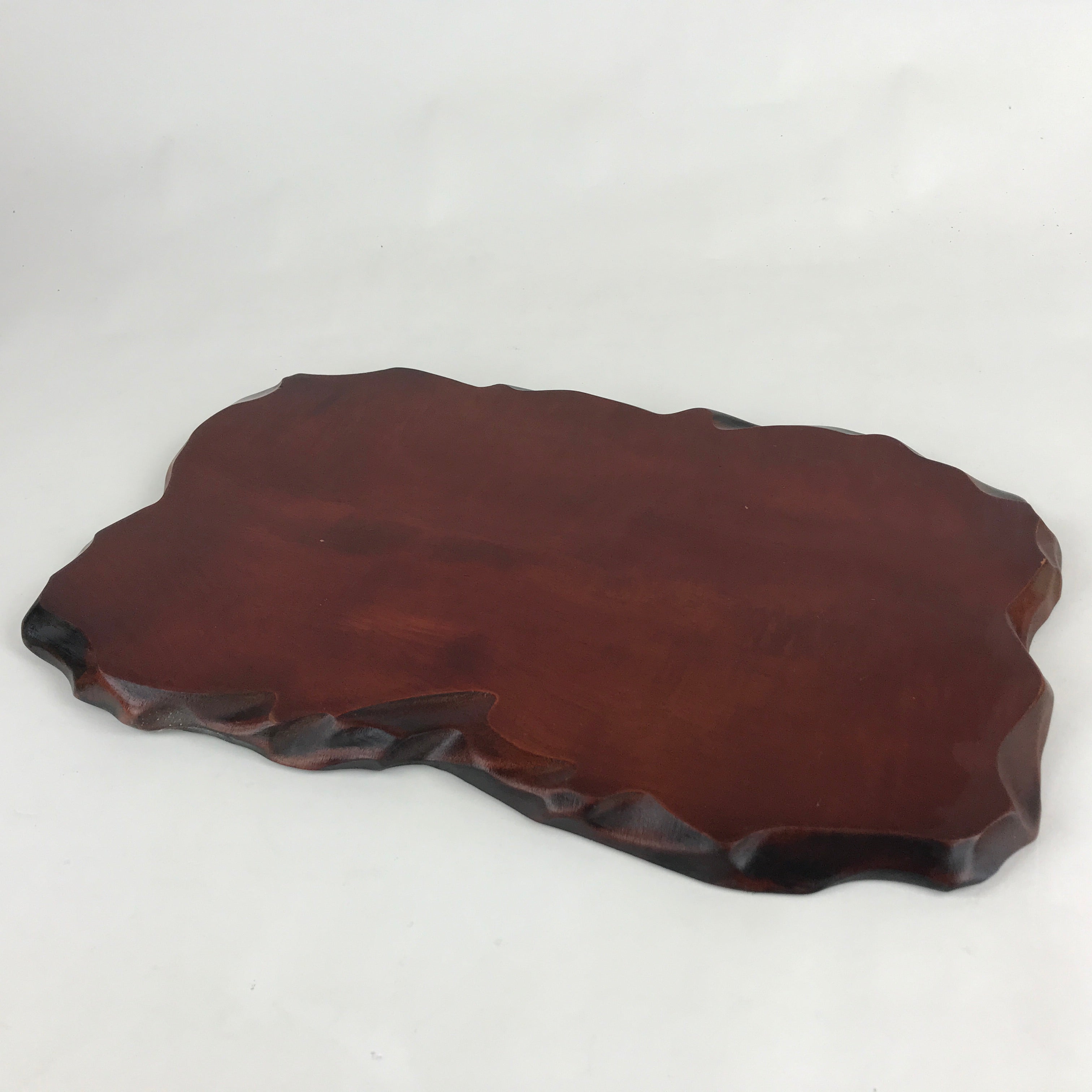 Japanese Wooden Flower Vase Stand Vtg Classic Kadai Board Ikebana Bonsai WT424
