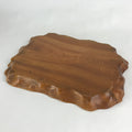 Japanese Wooden Flower Vase Stand Vtg Large Kadai Board Ikebana Bonsai WT423