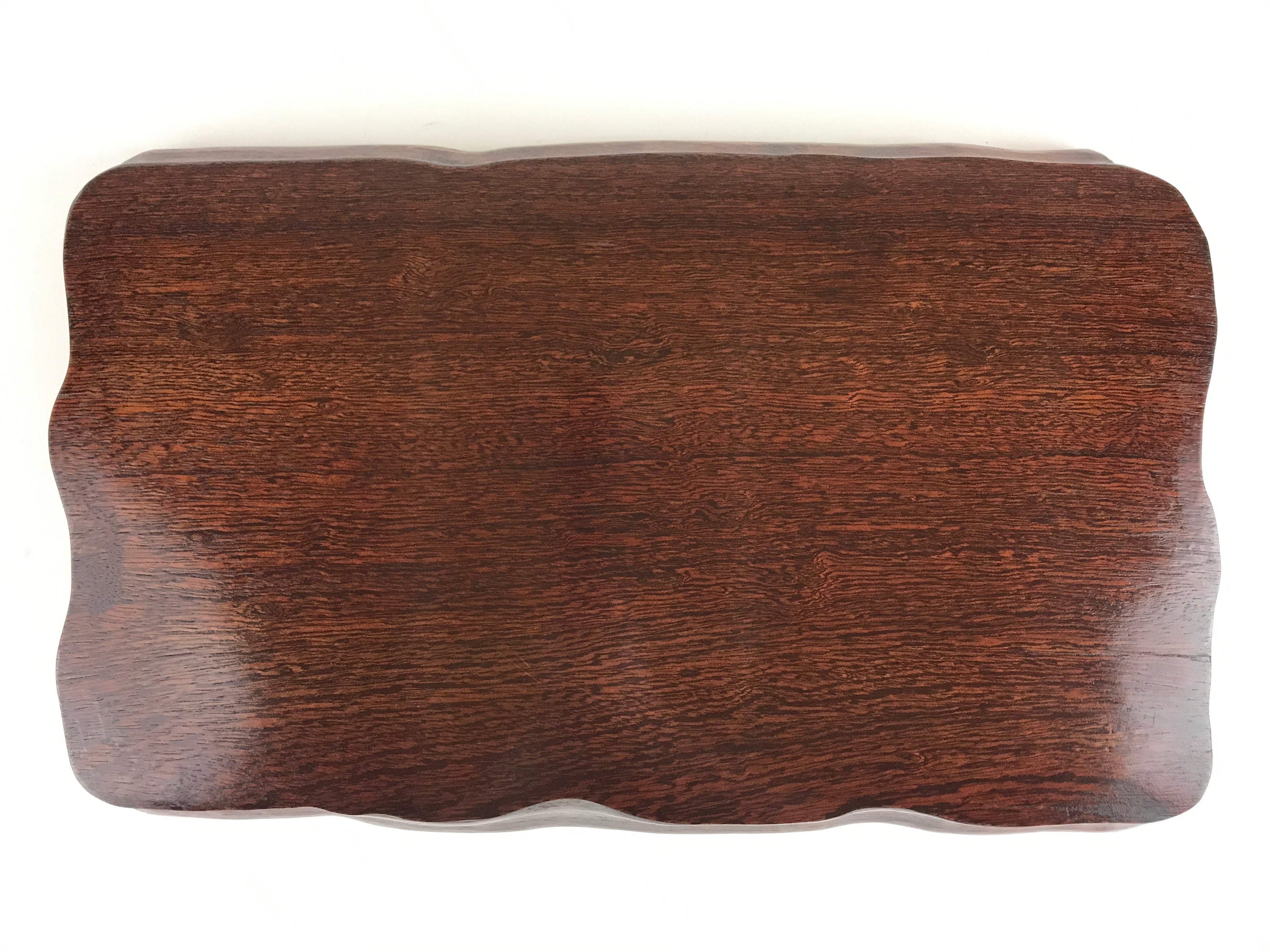 Japanese Wooden Flower Vase Stand Vtg Large Kadai Board Ikebana Bonsai WT425