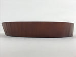 Japanese Wooden Flower Vase Stand Vtg Oval Kadai Board Ikebana Bonsai WT428