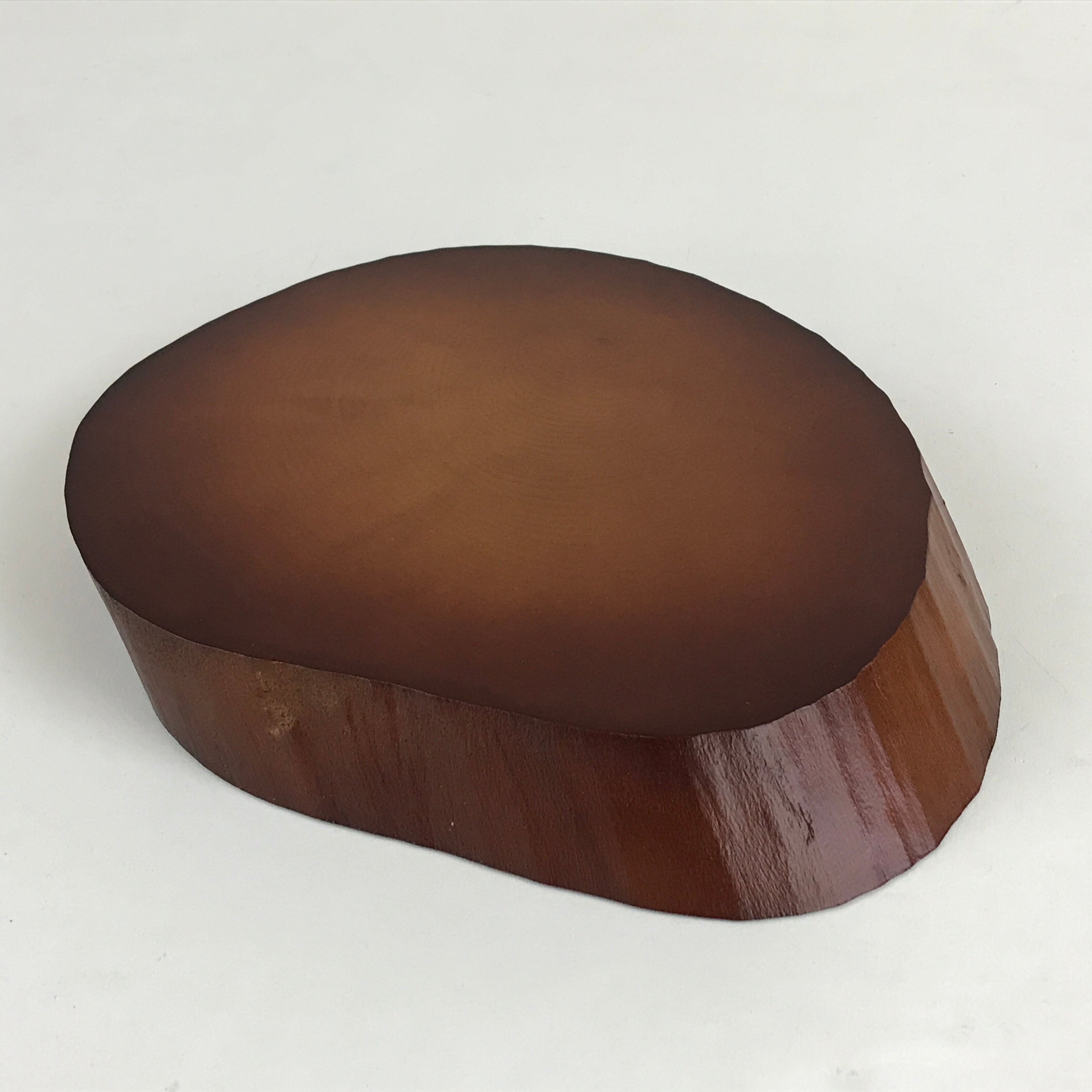 Japanese Wooden Flower Vase Stand Vtg Oval Kadai Board Ikebana Bonsai WT428
