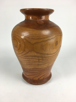 Japanese Wooden Flower Vase Vtg Kabin Ikebana Arrangement Brown FV951