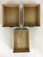 Japanese Wooden Folding Table Vtg Low desk 3 Drawers Sliding Brown T308