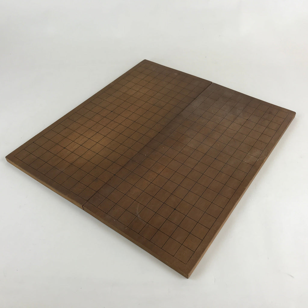 Japanese Wooden Go Board Portable Folding Goban Vtg Igo Game 19X19 Grid GB77