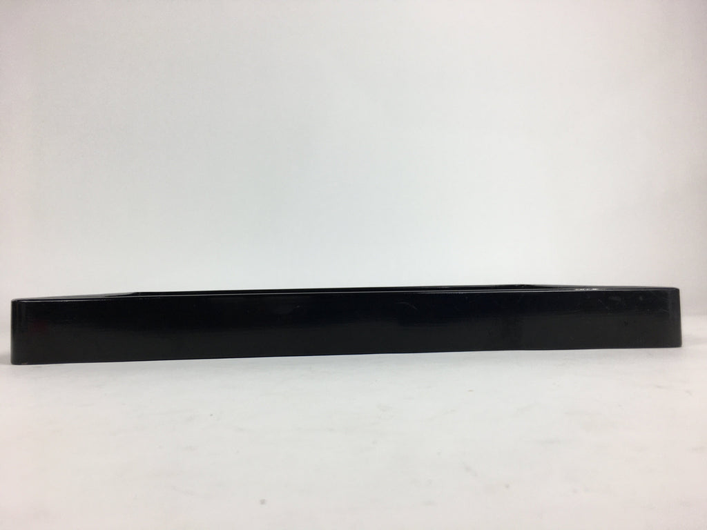 Japanese Wooden Handmade Lacquered Tray Obon Vtg Nurimono Black UR531