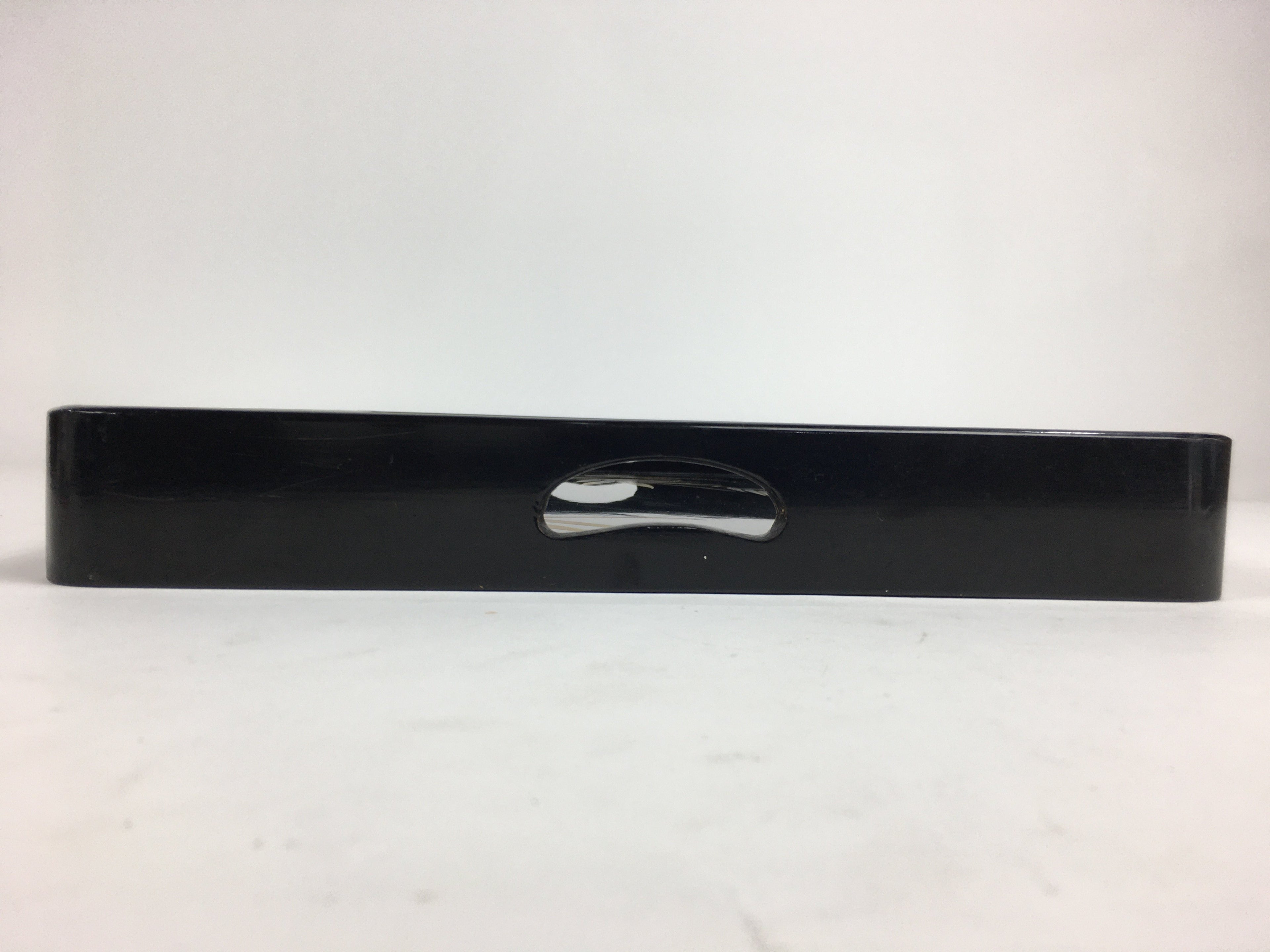 Japanese Wooden Handmade Lacquered Tray Obon Vtg Nurimono Black UR531