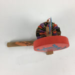 Japanese Wooden Handmade Traditional Toy Vtg Whistle Drum Denden-Daiko JK242
