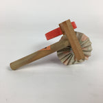 Japanese Wooden Handmade Traditional Toy Vtg Whistle Drum Denden-Daiko JK242