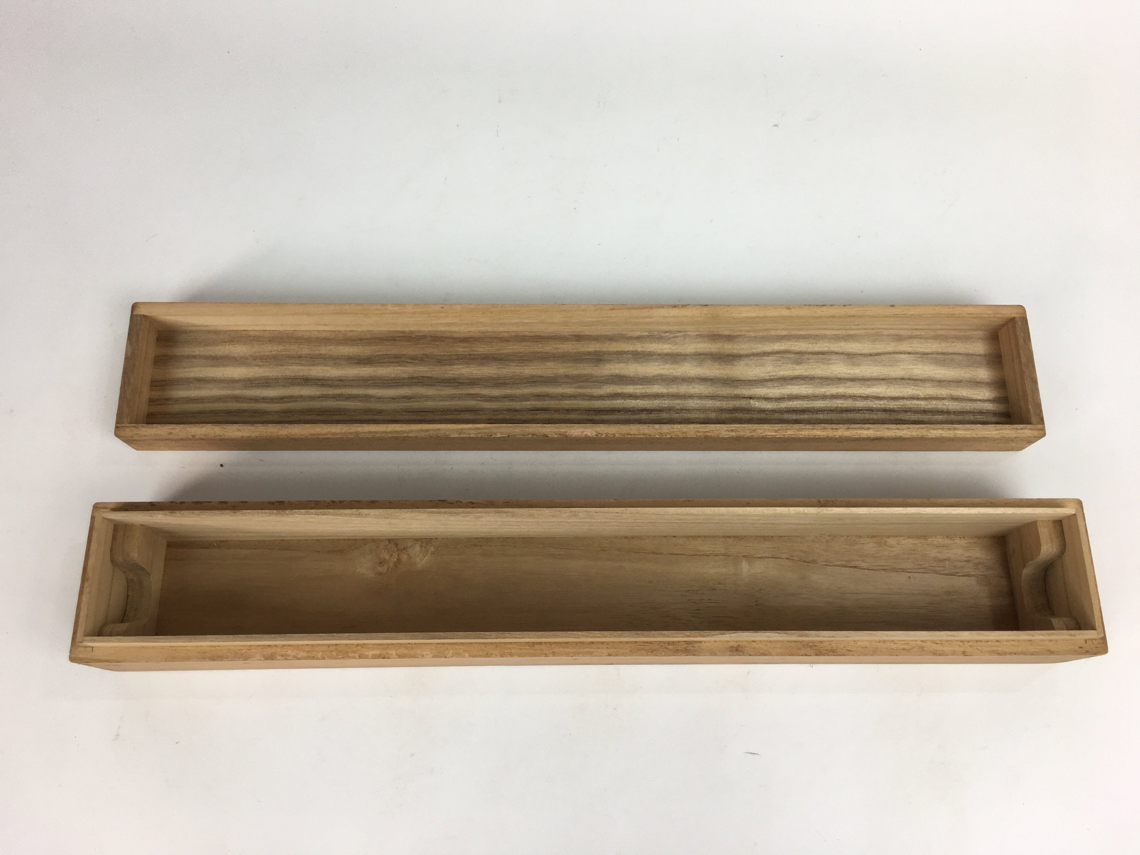 Japanese Wooden Hanging Scroll Box Vtg Kakejiku Hako Inside Length 48cm SB170