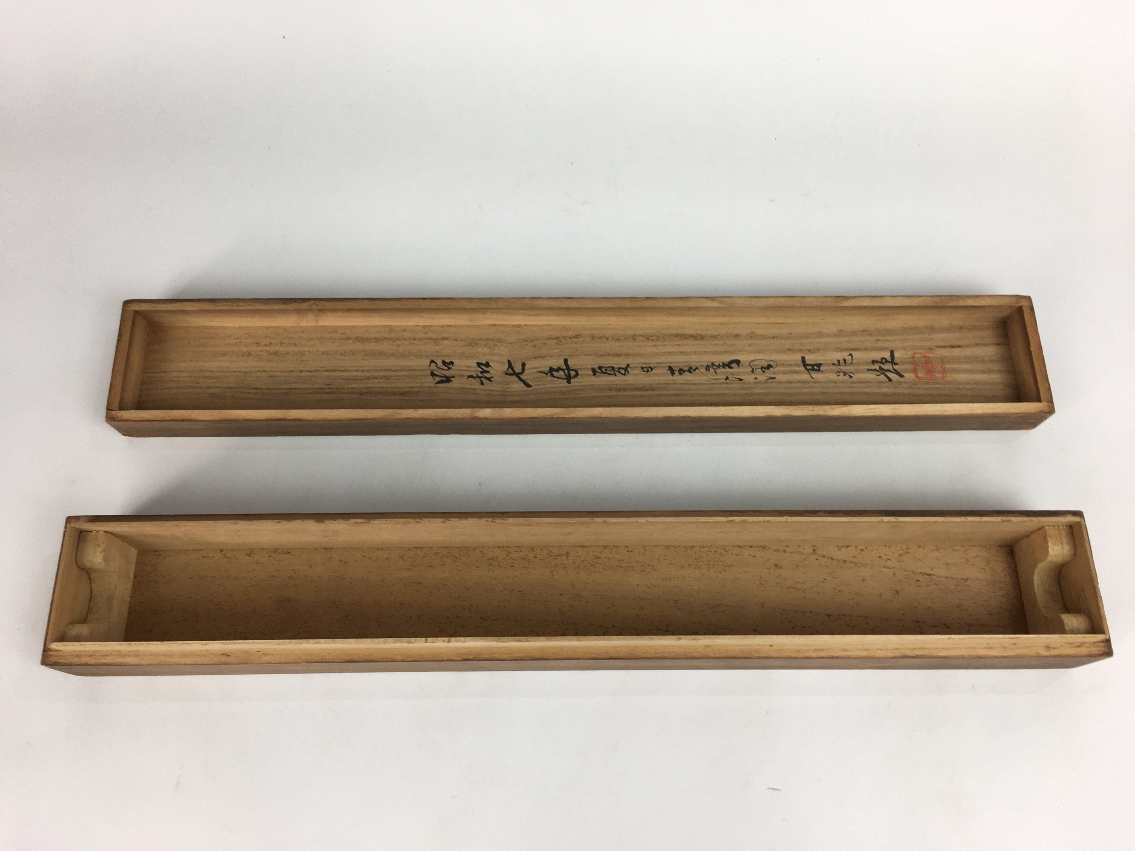 Japanese Wooden Hanging Scroll Box Vtg Kakejiku Hako Inside Length 54.9 cm SB175
