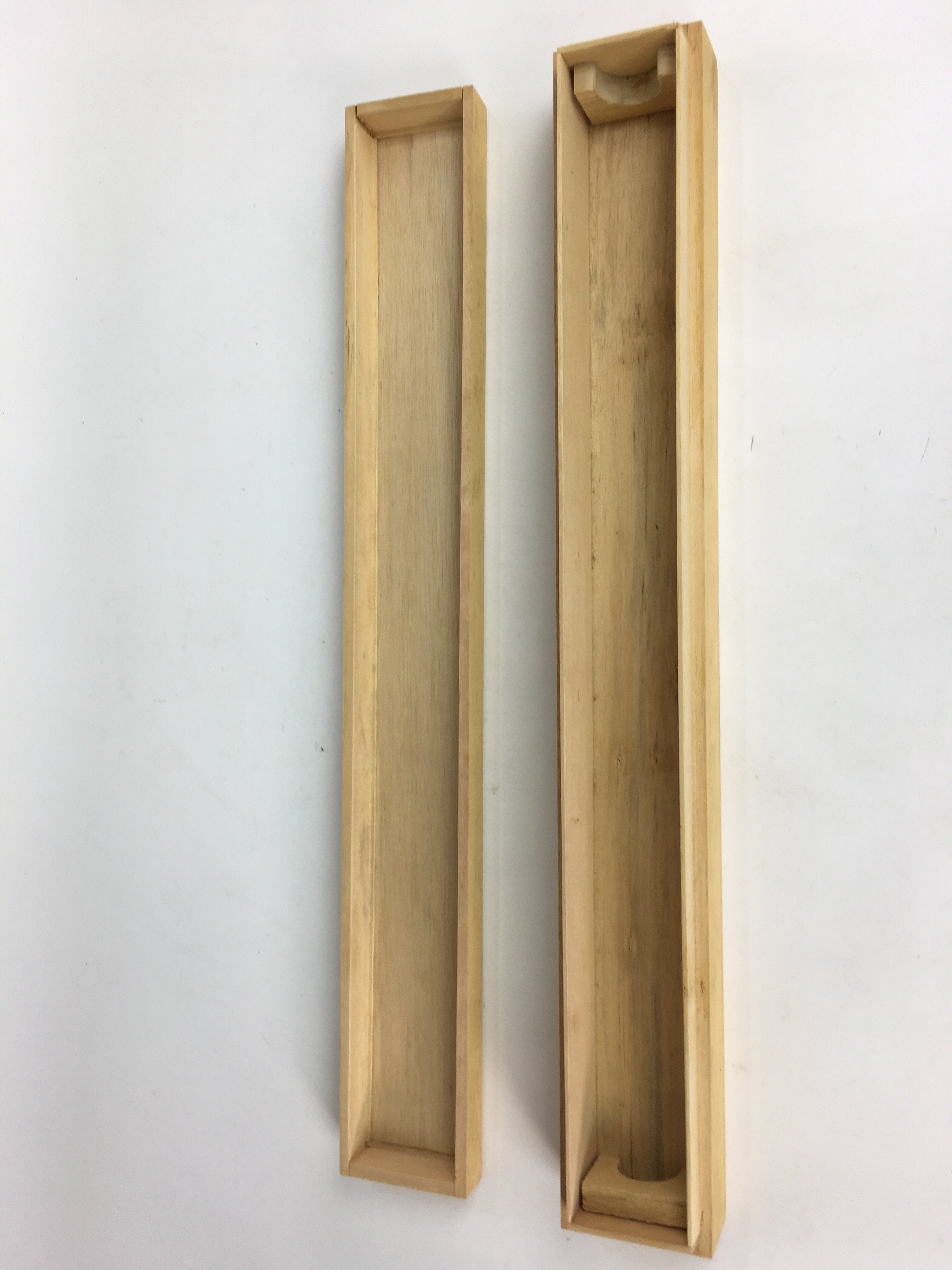 Japanese Wooden Hanging Scroll Box Vtg Kakejiku Hako Inside Length 58.7cm SB163