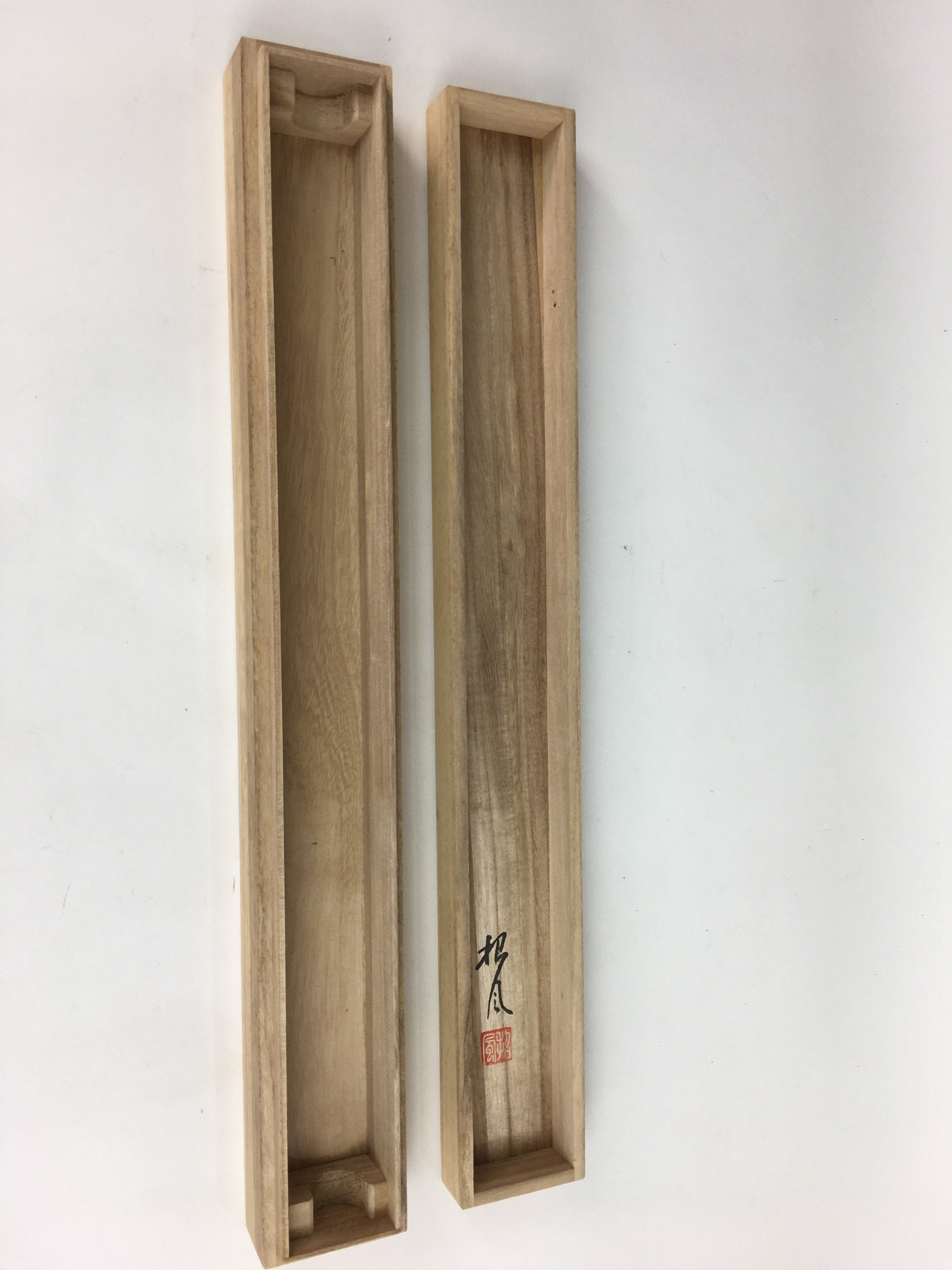 Japanese Wooden Hanging Scroll Box Vtg Kakejiku Hako Inside Length 59.2cm SB162