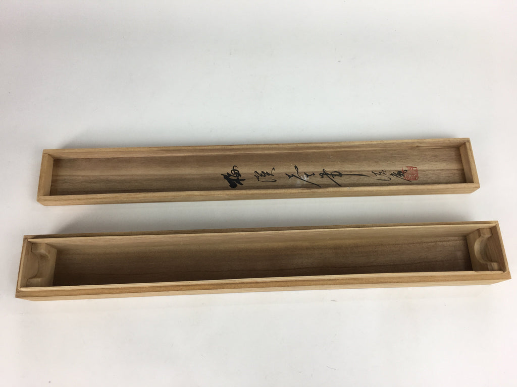 Japanese Wooden Hanging Scroll Box Vtg Kakejiku Hako Inside Length 59.3cm SB169