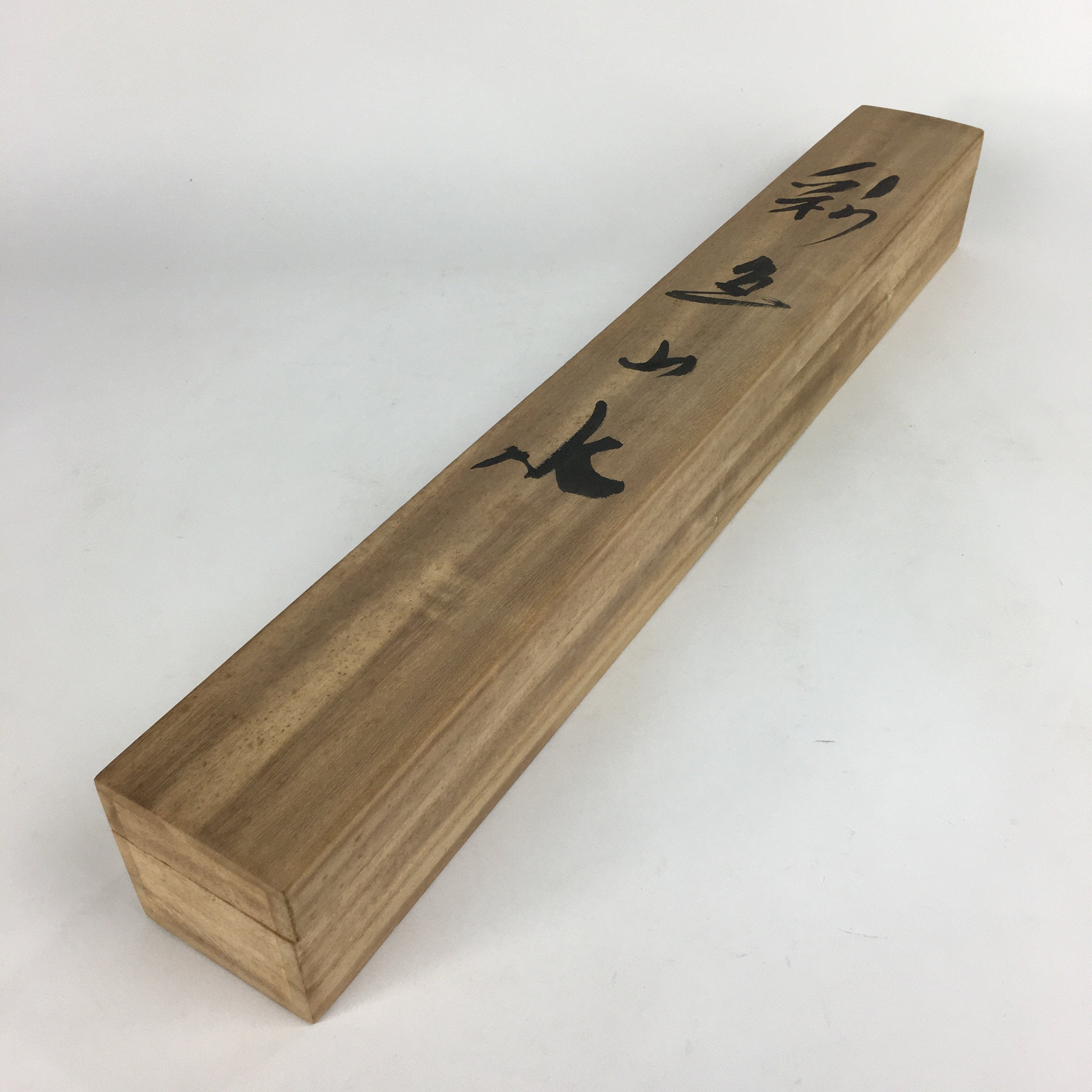 Japanese Wooden Hanging Scroll Box Vtg Kakejiku Hako Inside Length 59.3cm SB169