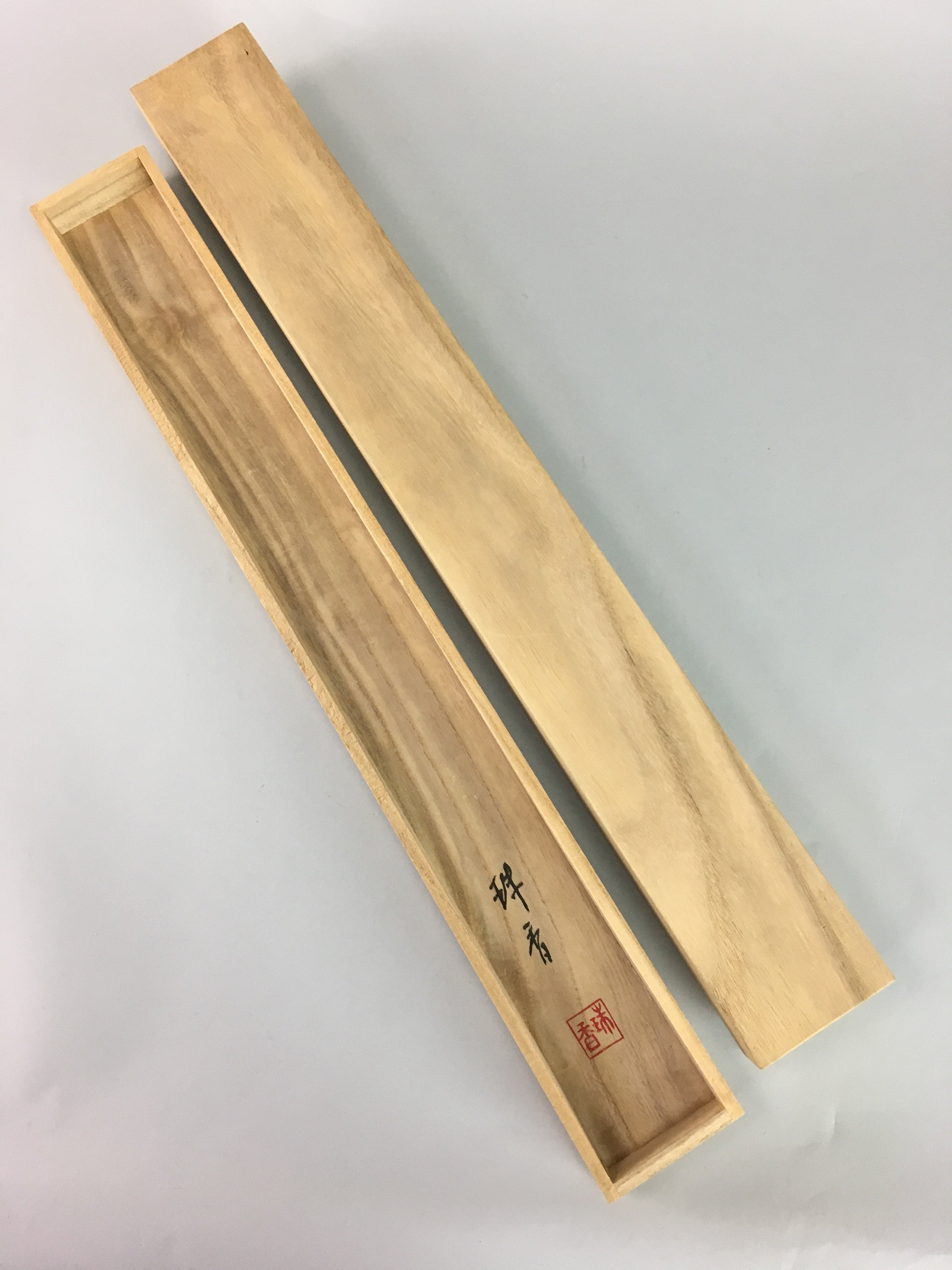 Japanese Wooden Hanging Scroll Box Vtg Kakejiku Hako Inside Length 59.8cm SB66