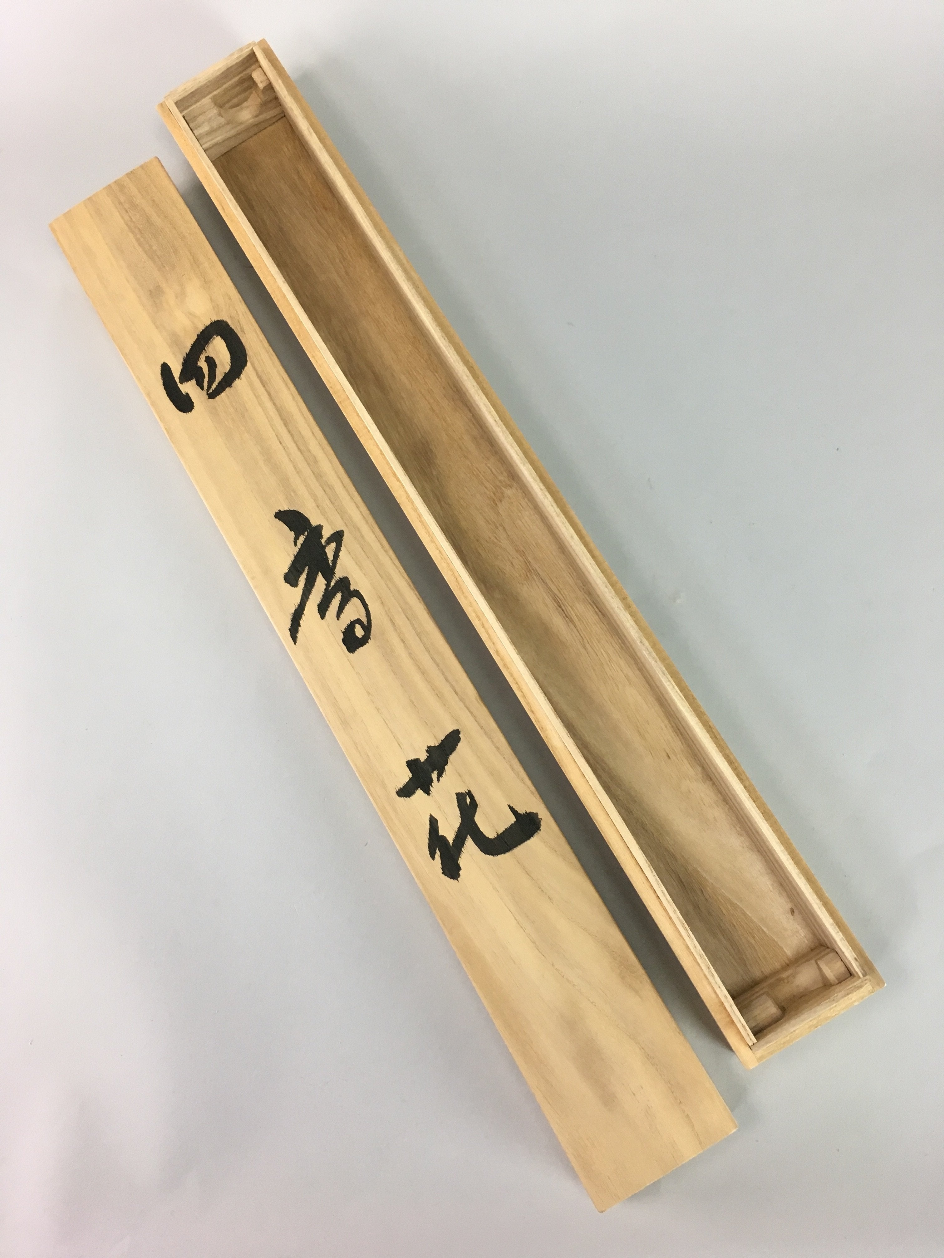 Japanese Wooden Hanging Scroll Box Vtg Kakejiku Hako Inside Length 59.8cm SB66