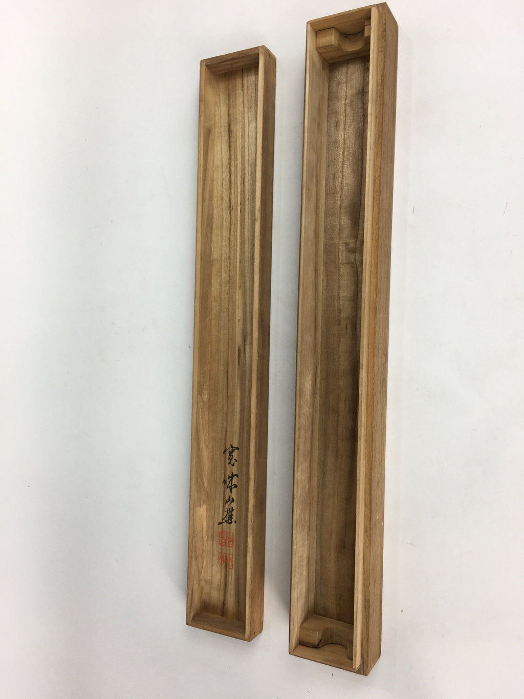 Japanese Wooden Hanging Scroll Box Vtg Kakejiku Hako Inside Length 60.5 cm SB179