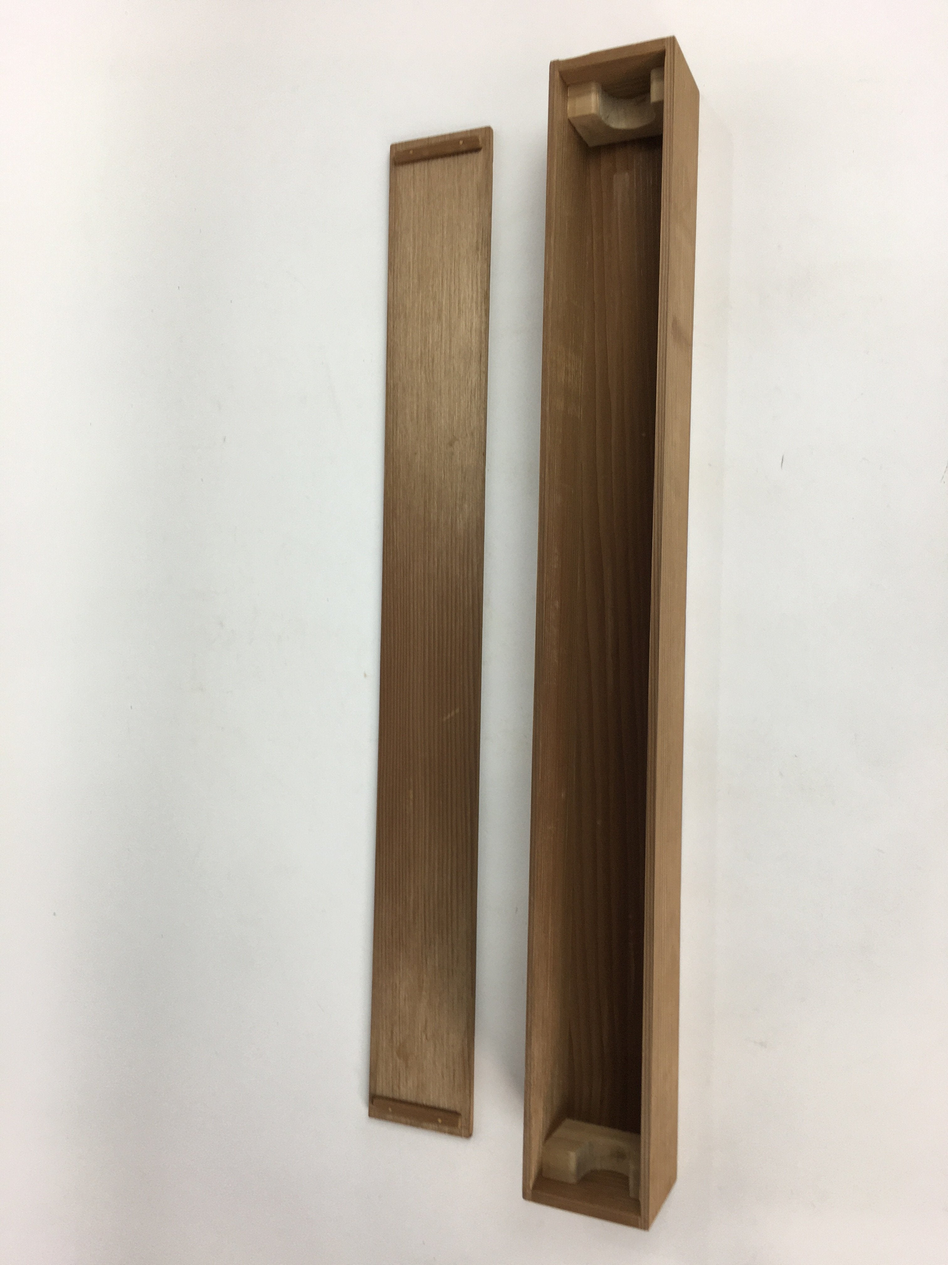 Japanese Wooden Hanging Scroll Box Vtg Kakejiku Hako Inside Length 61.5 cm SB177