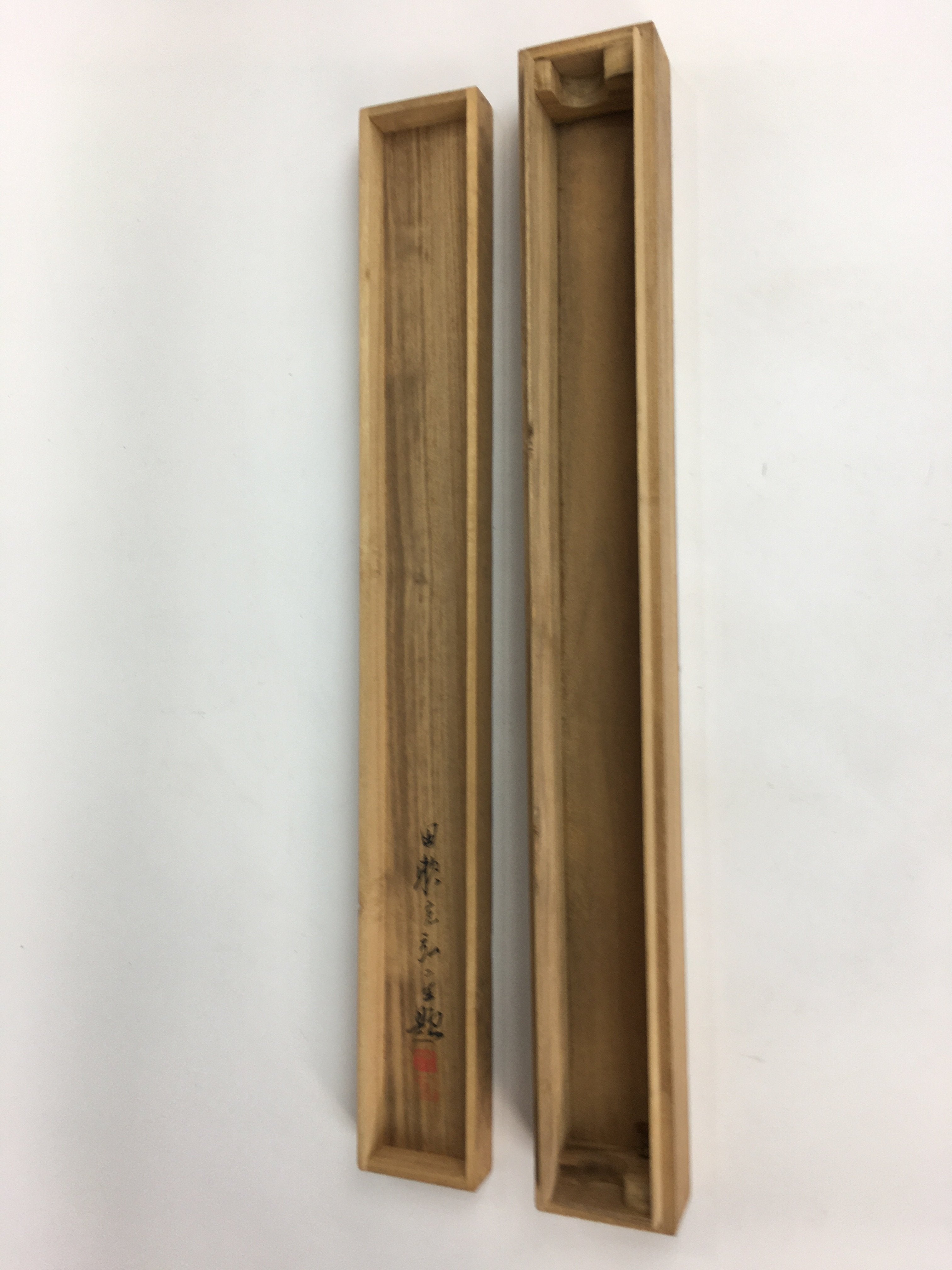 Japanese Wooden Hanging Scroll Box Vtg Kakejiku Hako Inside Length 62.7cm SB160