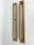Japanese Wooden Hanging Scroll Box Vtg Kakejiku Hako Inside Length 65 cm SB174