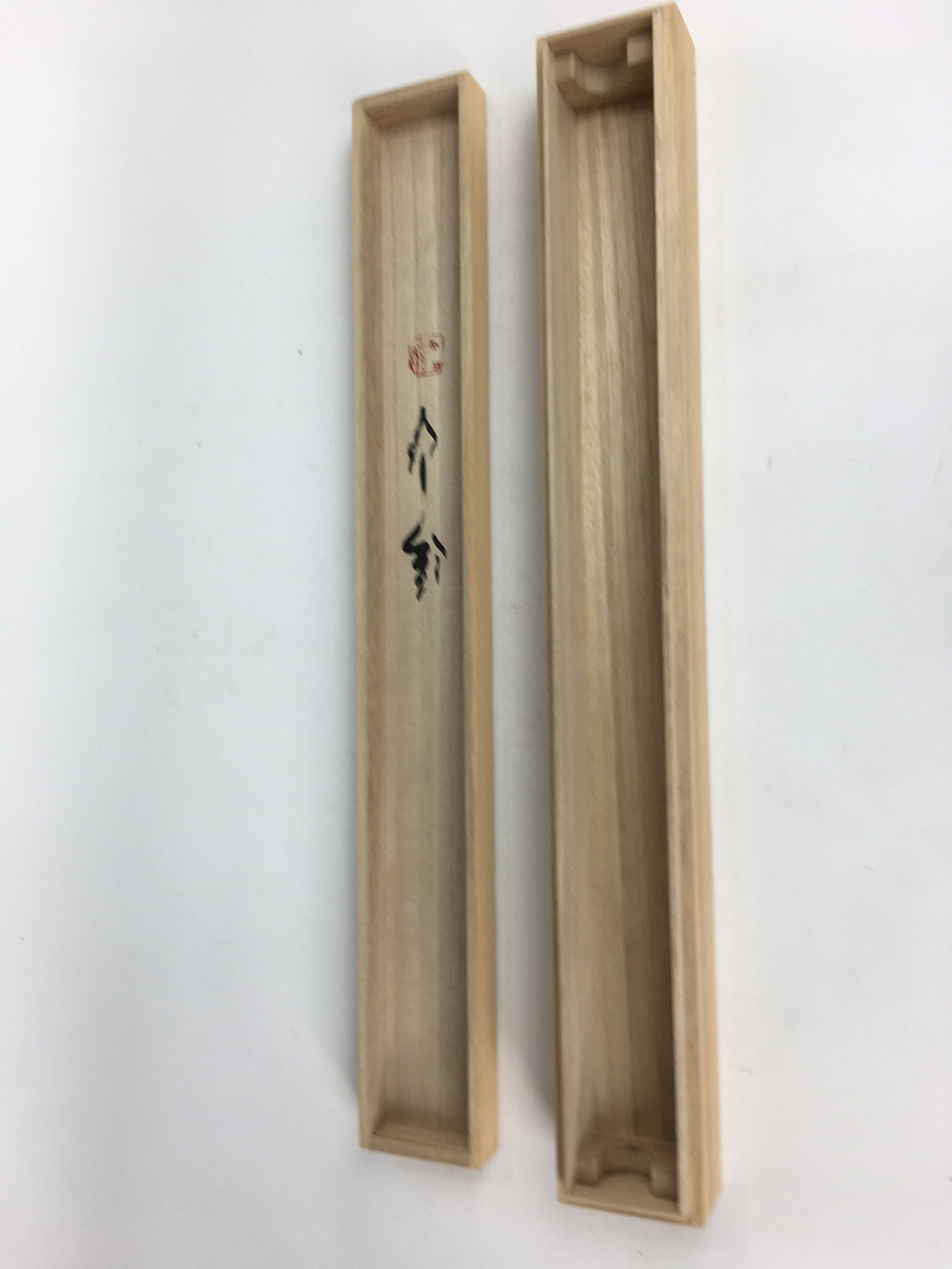Japanese Wooden Hanging Scroll Box Vtg Kakejiku Hako Inside Length 65 cm SB174