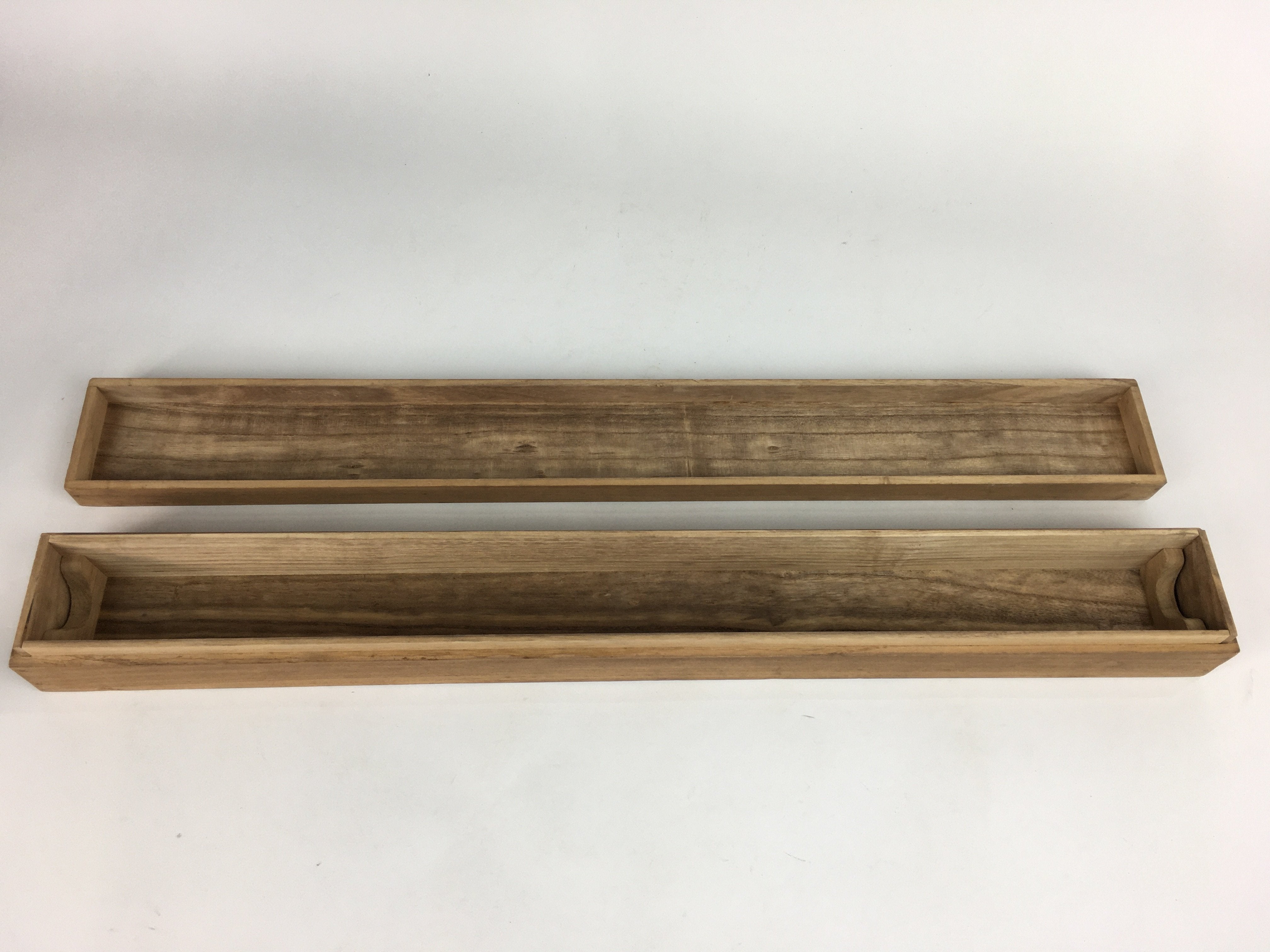 Japanese Wooden Hanging Scroll Box Vtg Kakejiku Hako Inside Length 69.5cm SB171