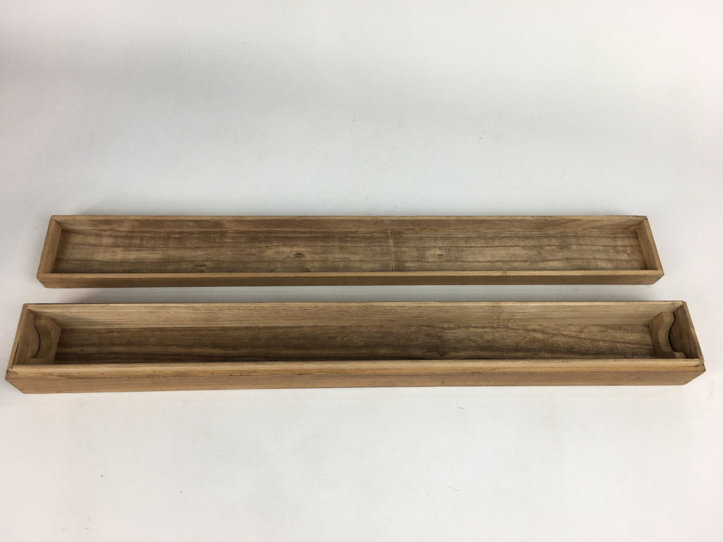 Japanese Wooden Hanging Scroll Box Vtg Kakejiku Hako Inside Length 69.5cm SB171