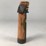 Japanese Wooden Hokkaido Statue Ainu Nipopo Vtg Okimono Brown KF411