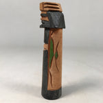 Japanese Wooden Hokkaido Statue Ainu Nipopo Vtg Okimono Brown KF411