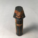 Japanese Wooden Hokkaido Statue Ainu Nipopo Vtg Okimono Brown KF411