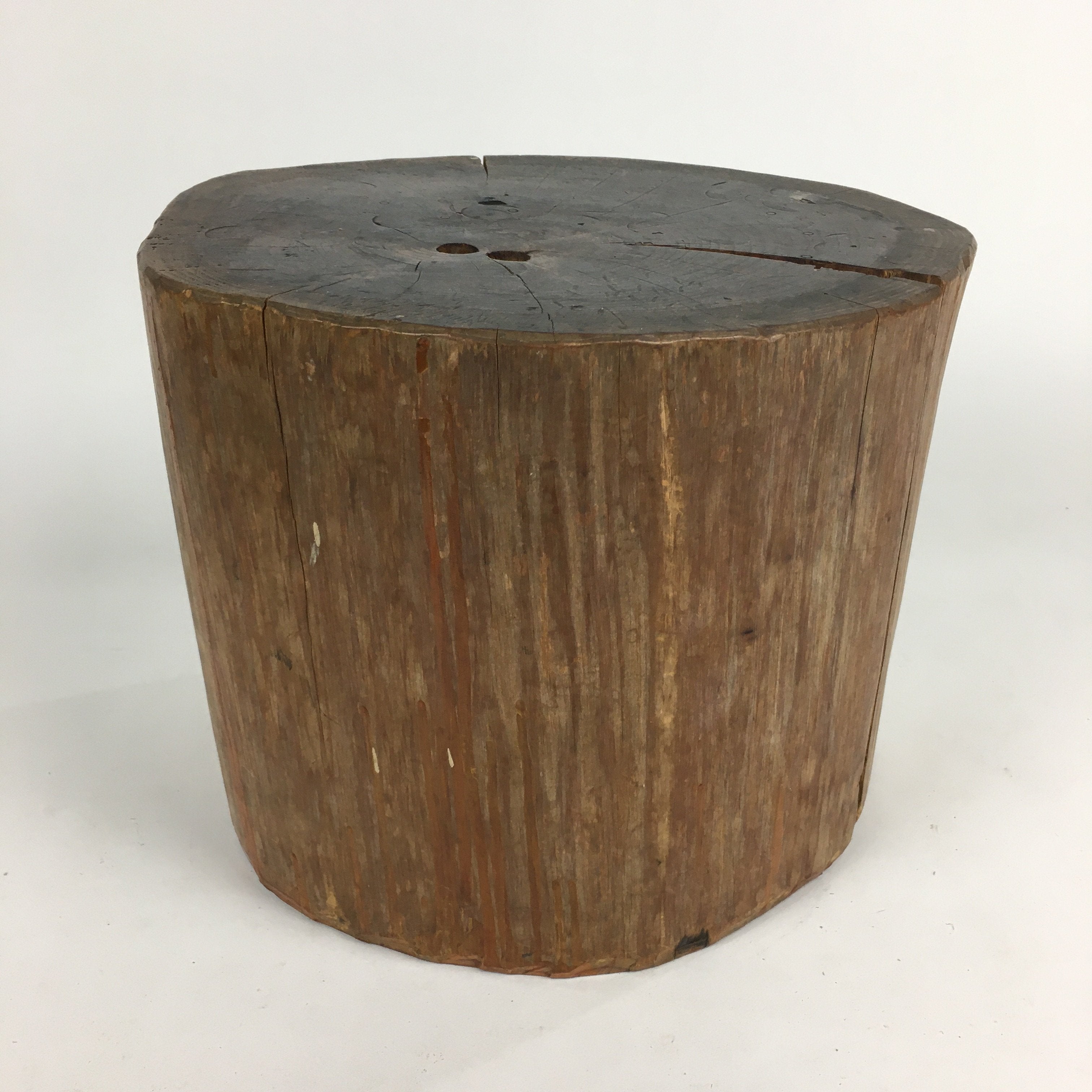 Japanese Wooden Ikebana Display Stand Natural Tree Log Brown Kadai BD698