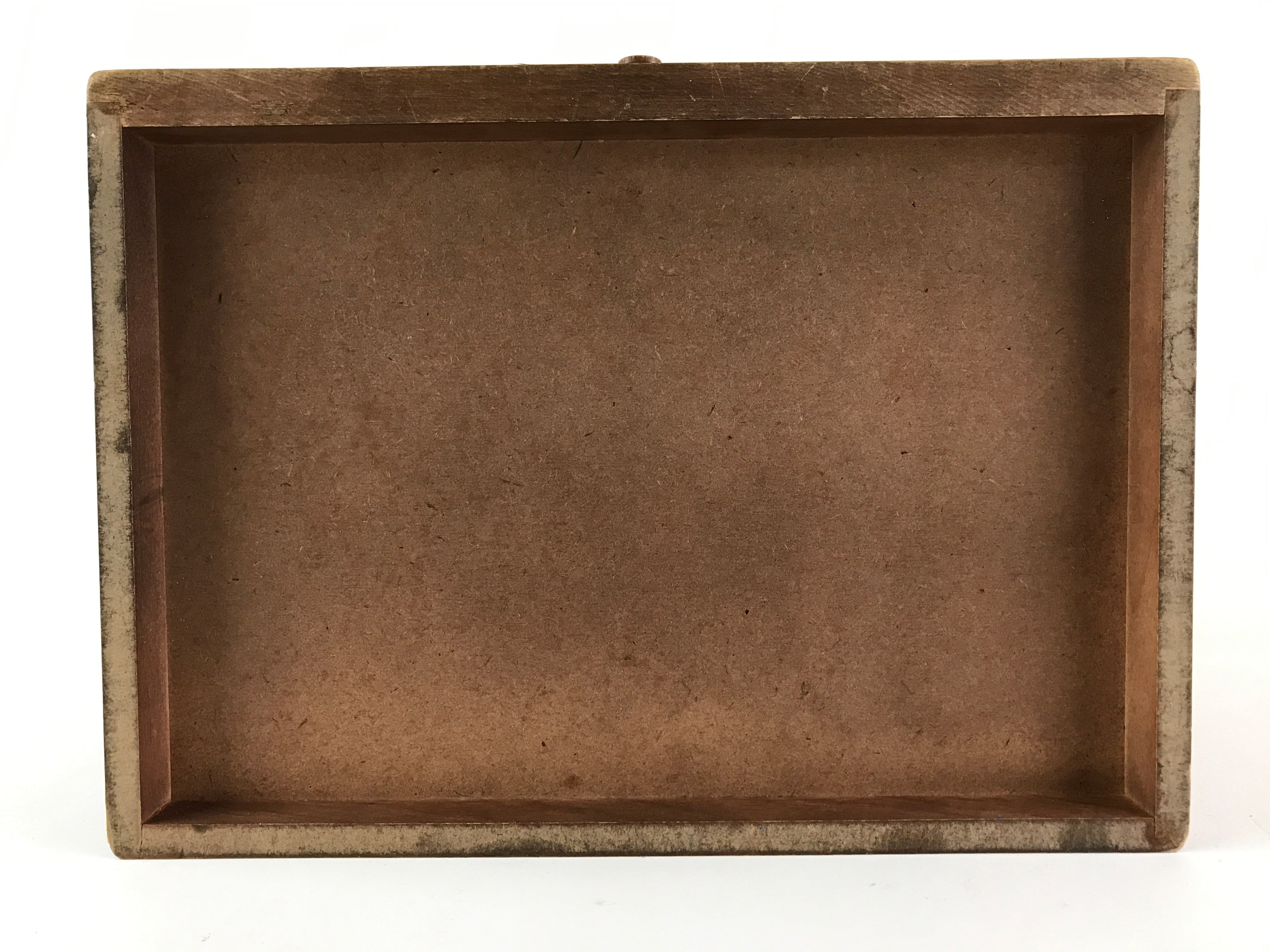 Japanese Wooden Keshobako Cosmetic Box Vtg Vanity Mirror One Drawer T322