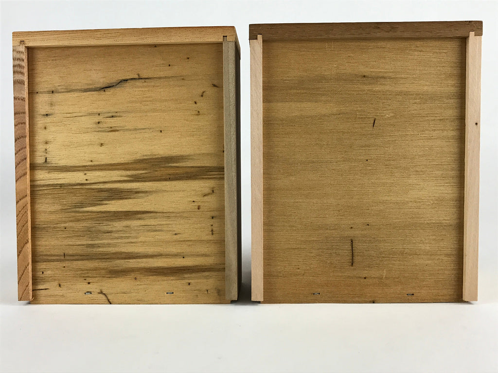Japanese Wooden Keshobako Cosmetic Box Vtg Vanity Mirror Two Drawers T328