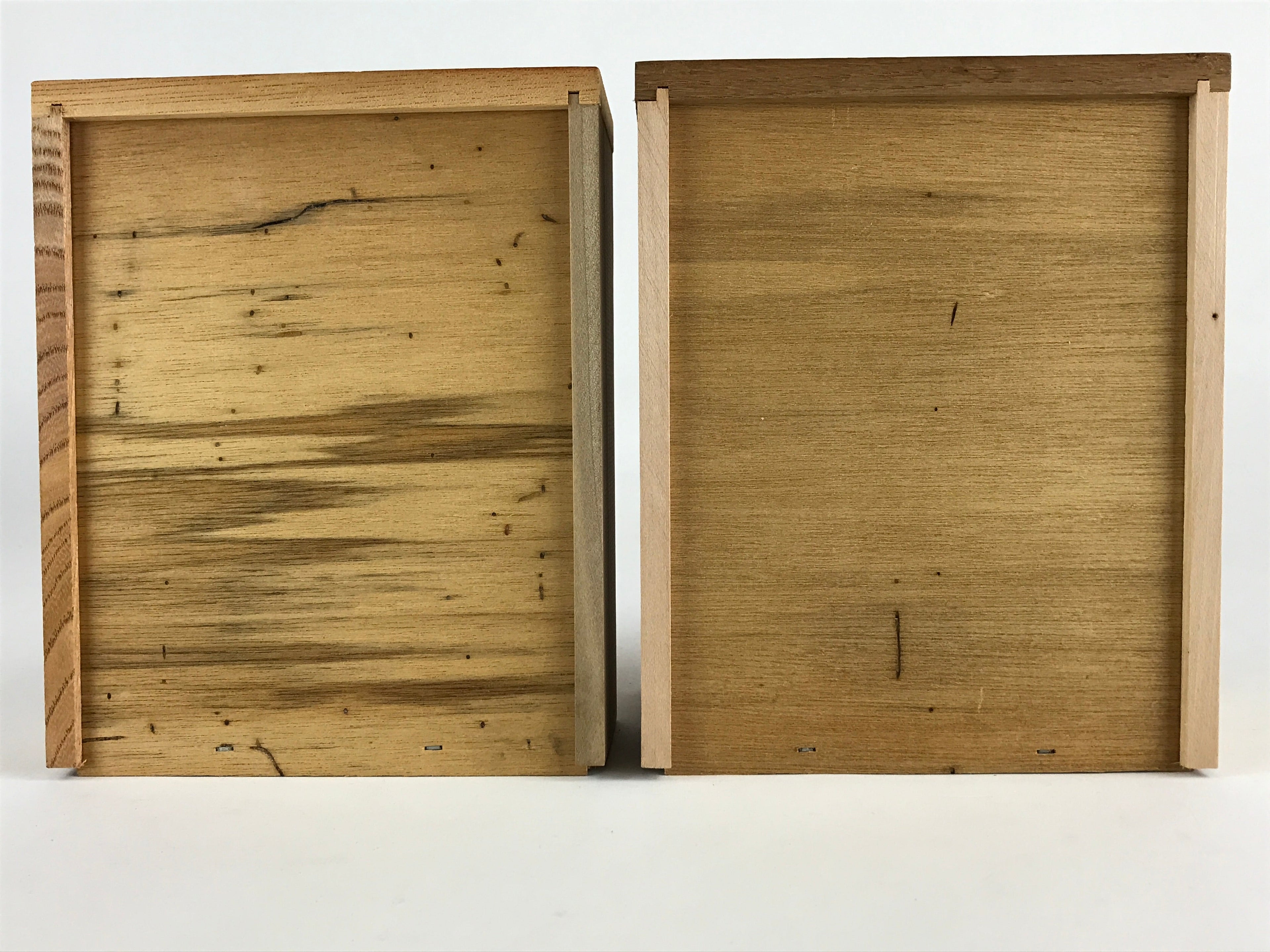 Japanese Wooden Keshobako Cosmetic Box Vtg Vanity Mirror Two Drawers T328