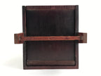 Japanese Wooden Keshobako Cosmetic Box Vtg Vanity Mirror Two Drawers T328