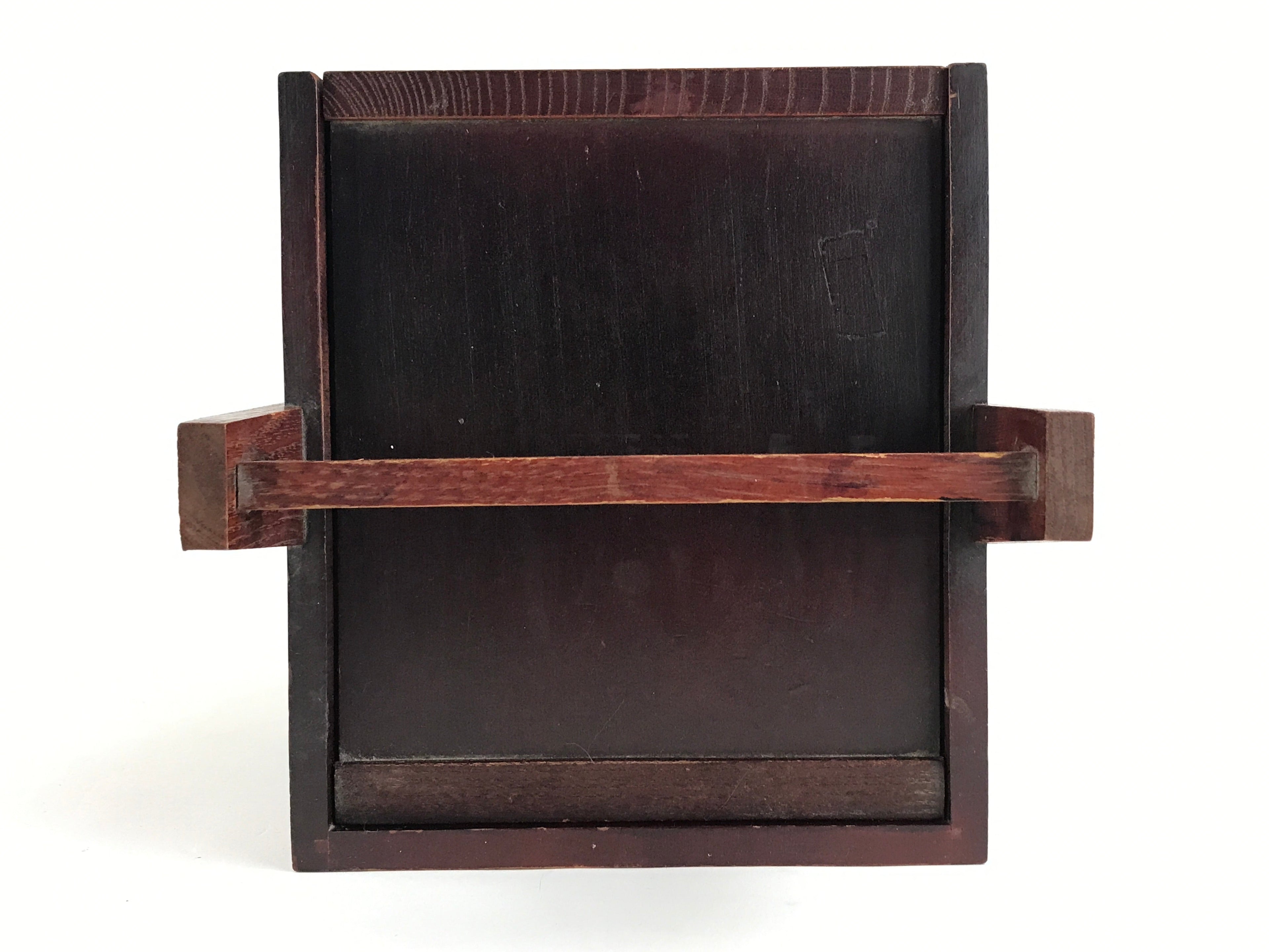 Japanese Wooden Keshobako Cosmetic Box Vtg Vanity Mirror Two Drawers T328