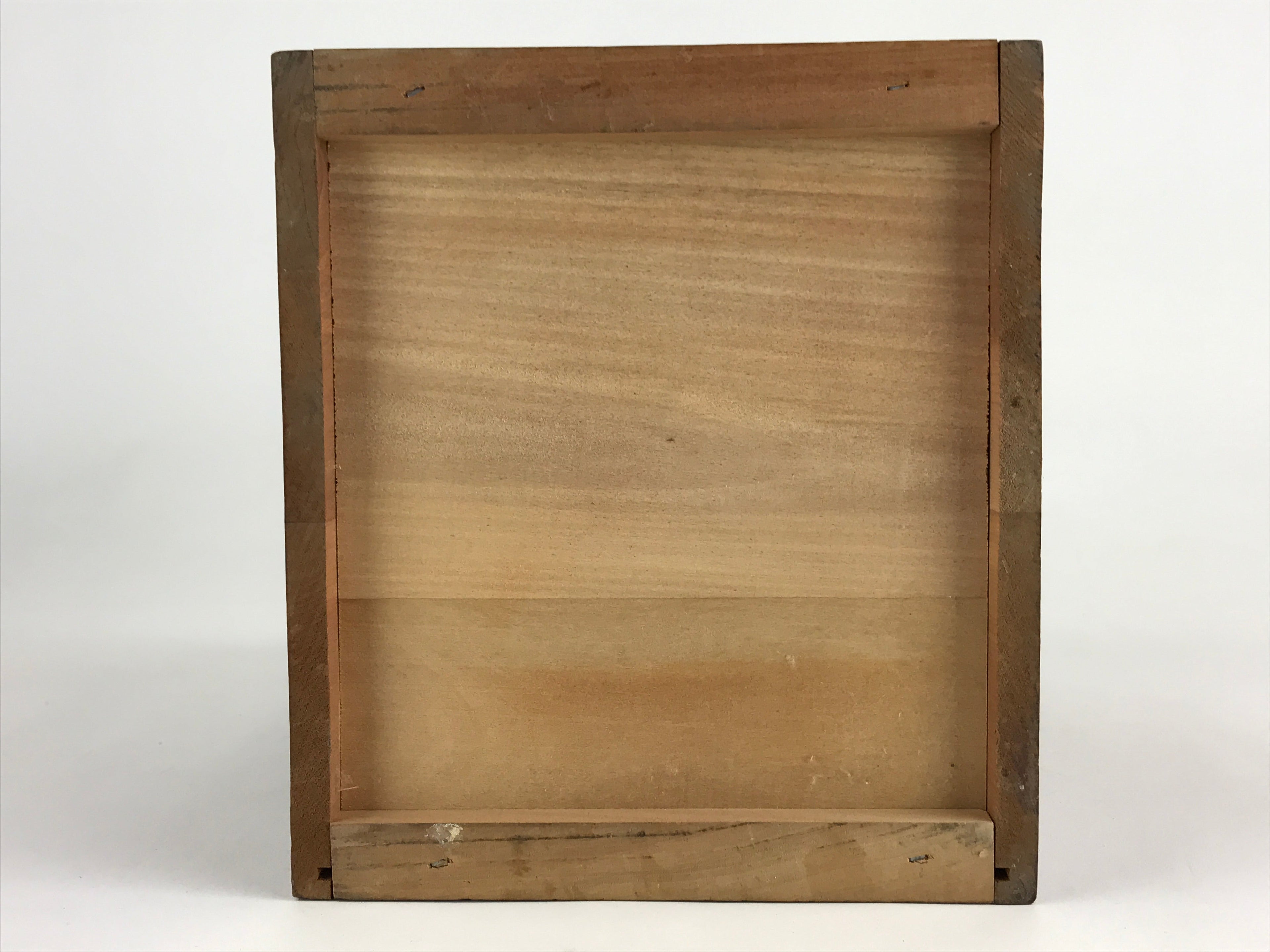 Japanese Wooden Keshobako Cosmetic Box Vtg Vanity Mirror Two Drawers T328