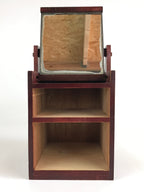 Japanese Wooden Keshobako Cosmetic Box Vtg Vanity Mirror Two Drawers T328