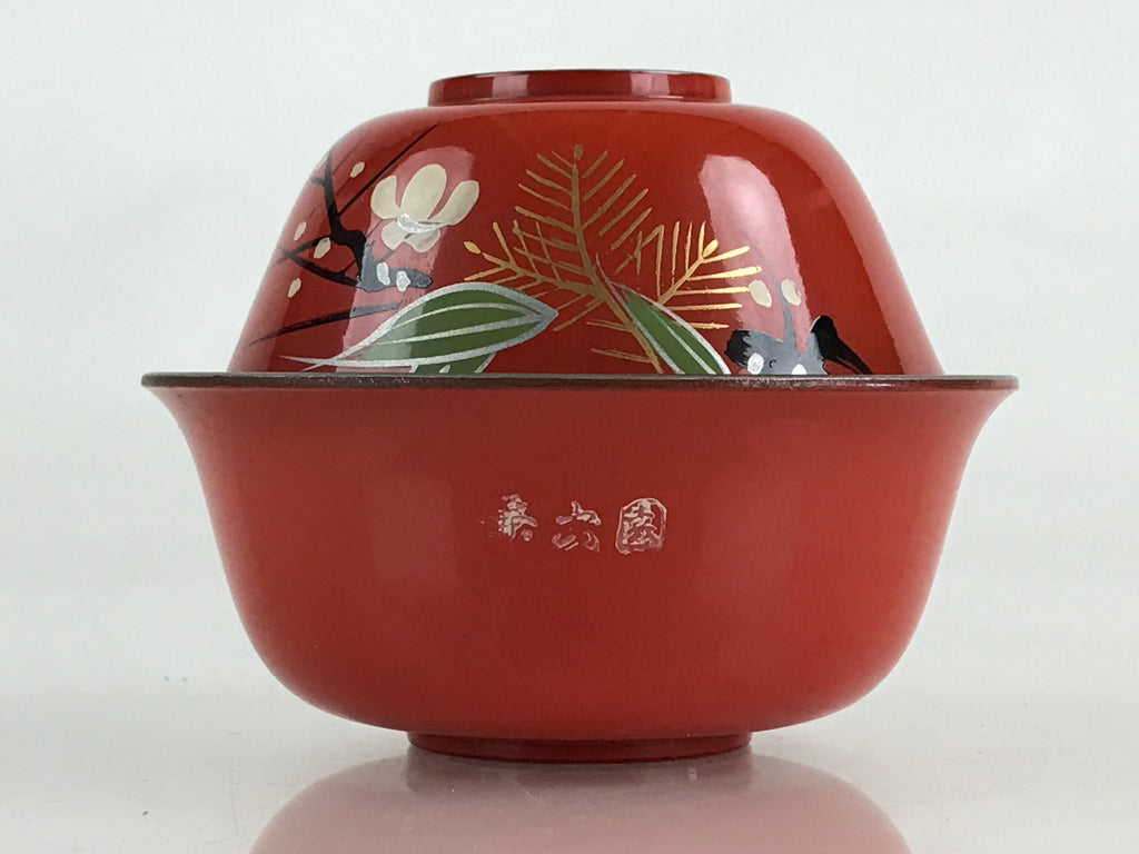 Japanese Wooden Kokeshi Doll Soup Bowl Figurine Traditional Craft Folk Art Toy K