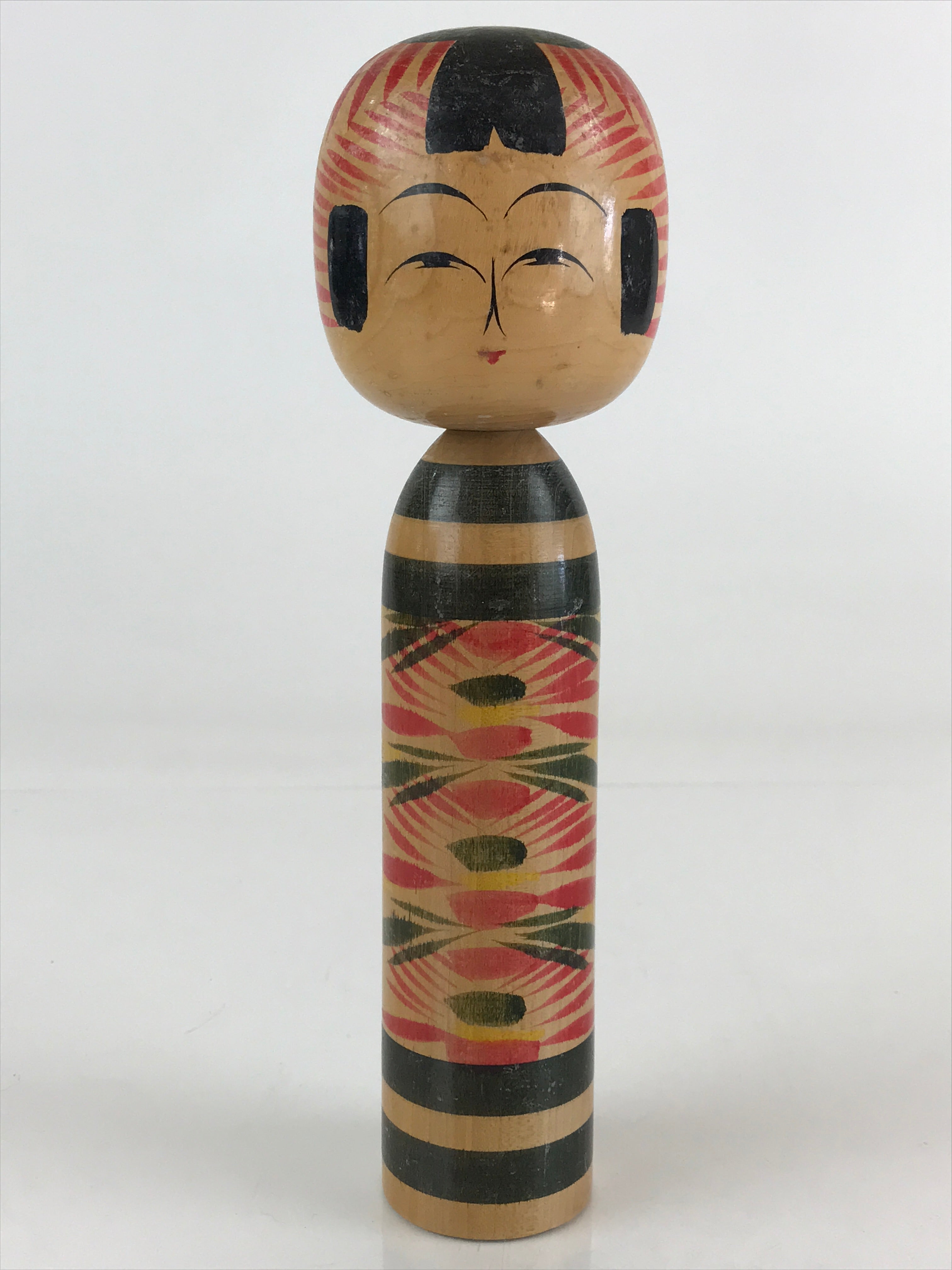 Japanese Wooden Kokeshi Doll Vtg Figurine Traditional Craft Toy KF604
