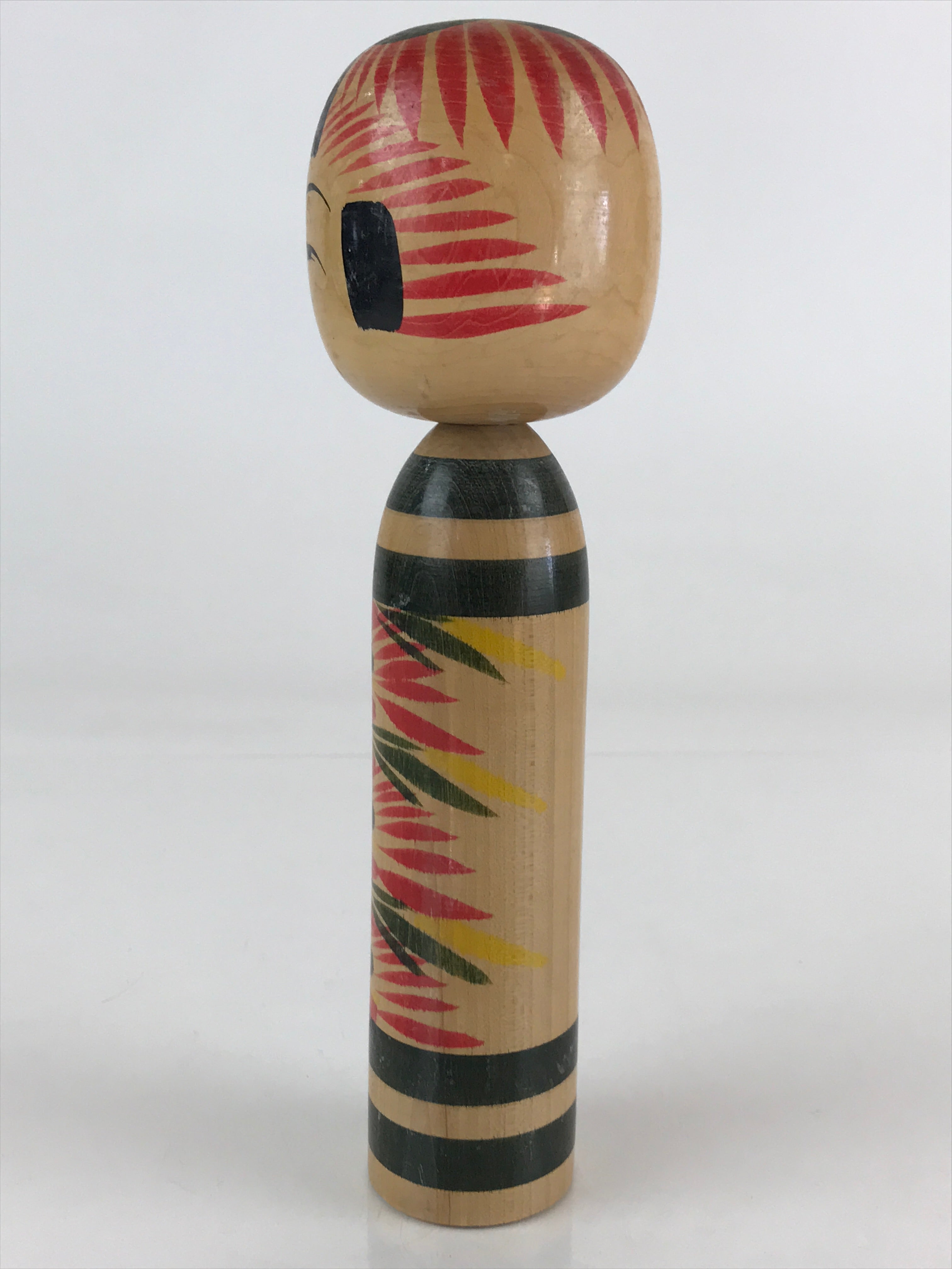 Japanese Wooden Kokeshi Doll Vtg Figurine Traditional Craft Toy KF604