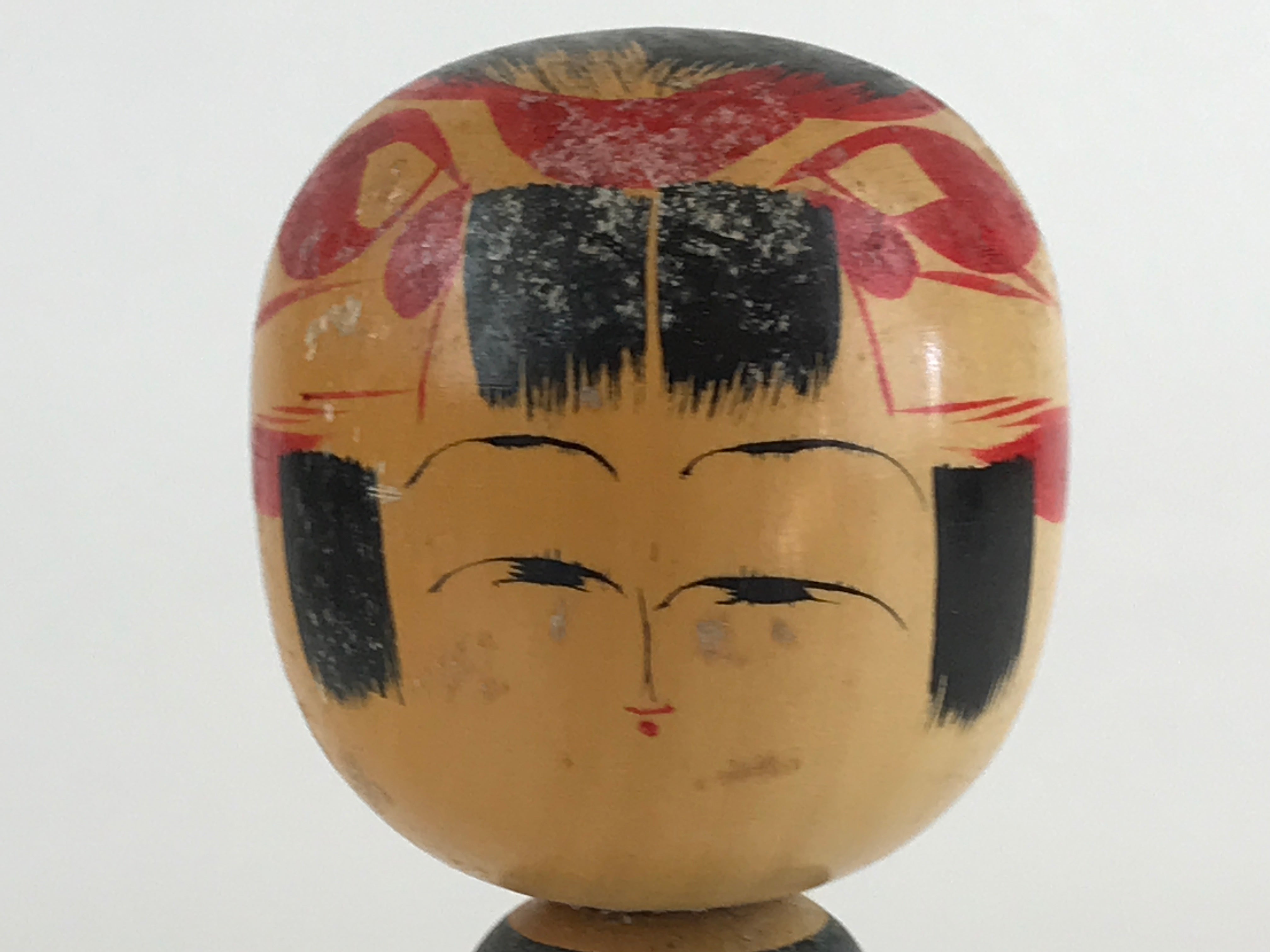 Japanese Wooden Kokeshi Doll Vtg Figurine Traditional Craft Toy KF608
