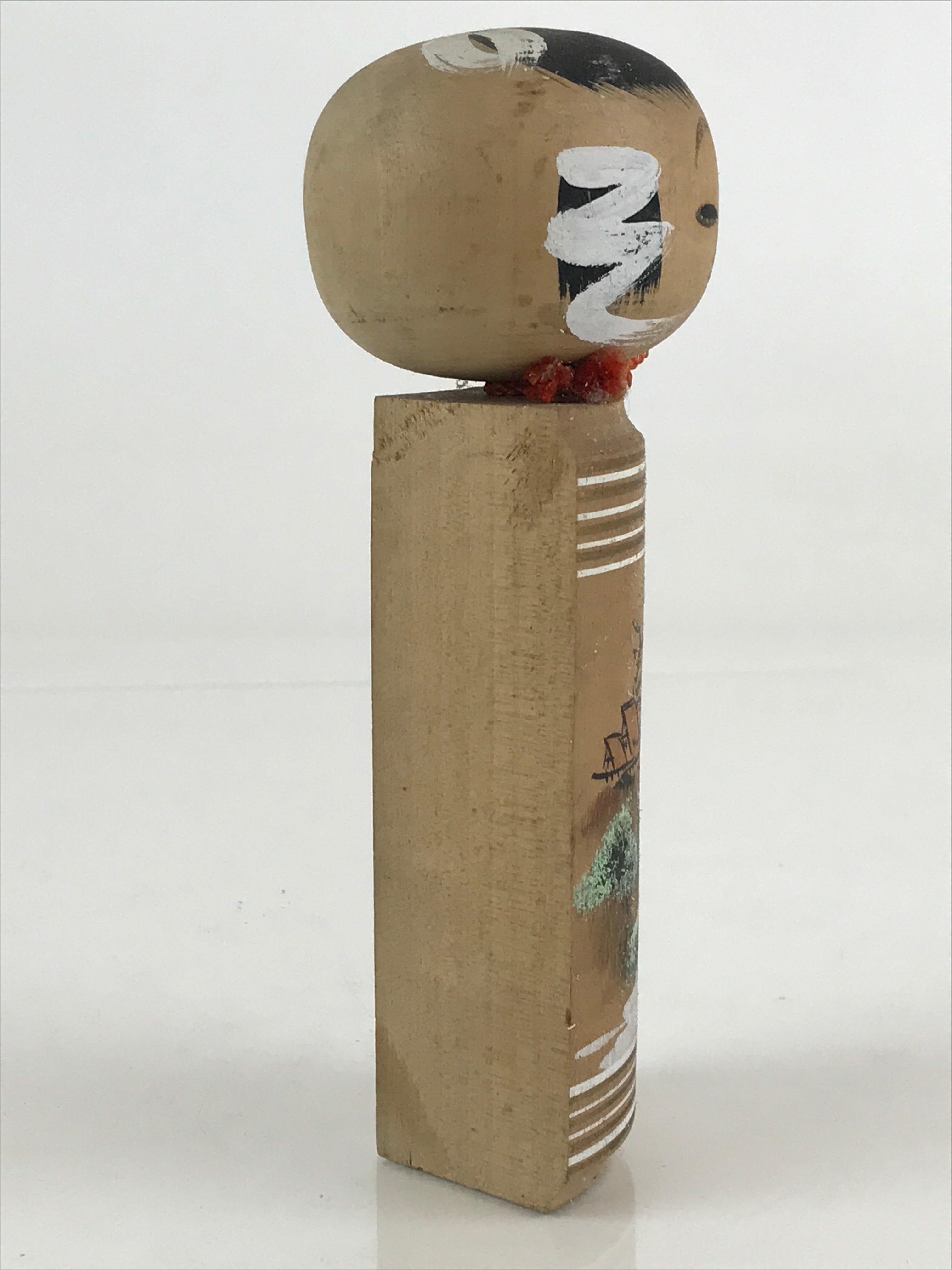 Japanese Wooden Kokeshi Doll Vtg Figurine Traditional Craft Toy KF610