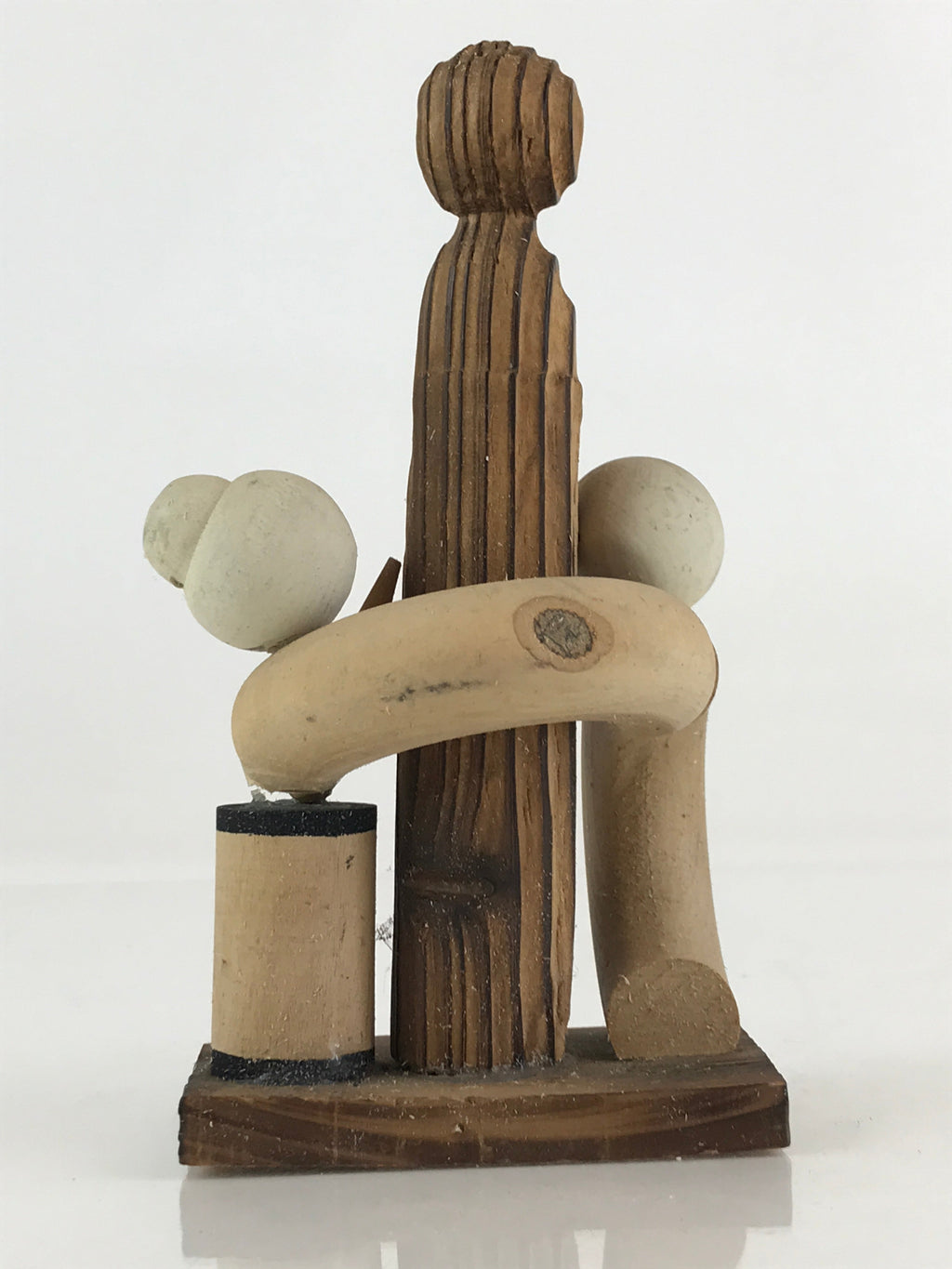 Japanese Wooden Kokeshi Doll Vtg Figurine Traditional Craft Toy KF614