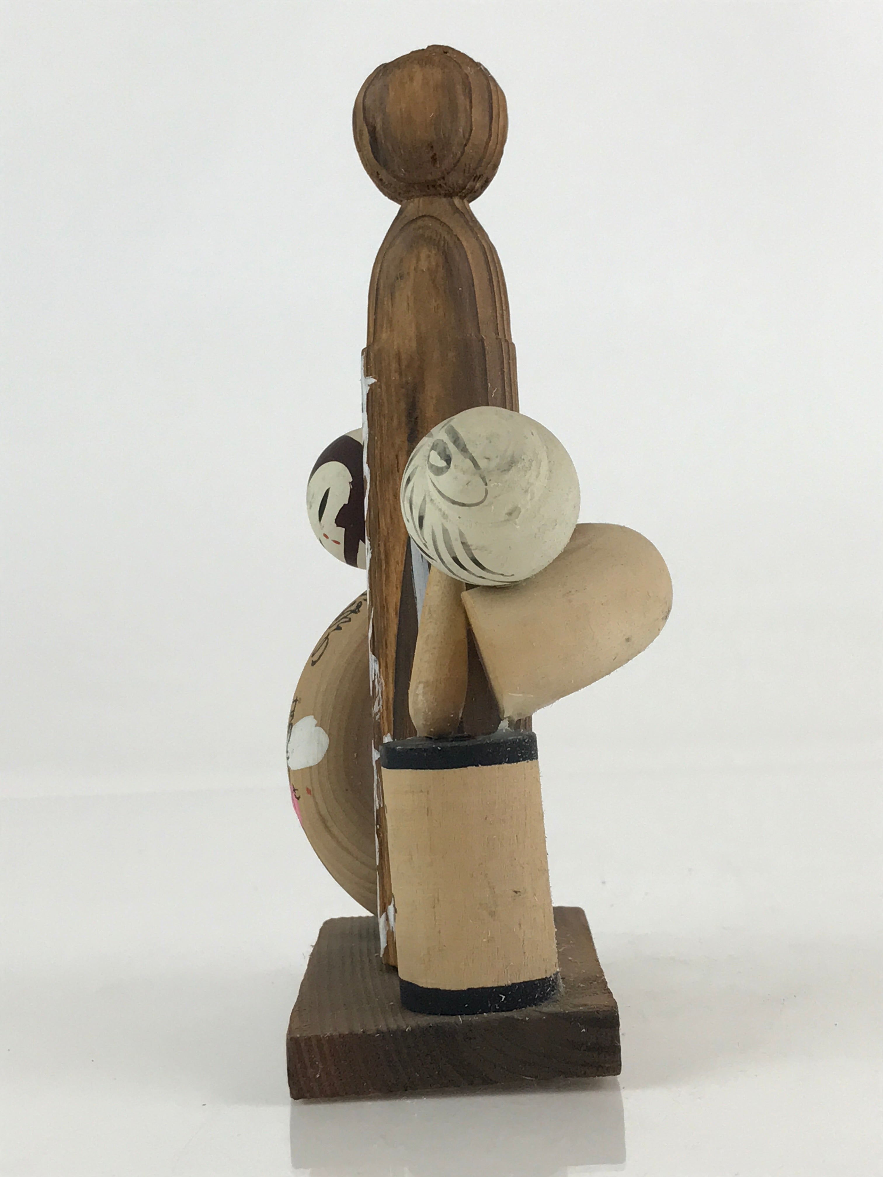 Japanese Wooden Kokeshi Doll Vtg Figurine Traditional Craft Toy KF614