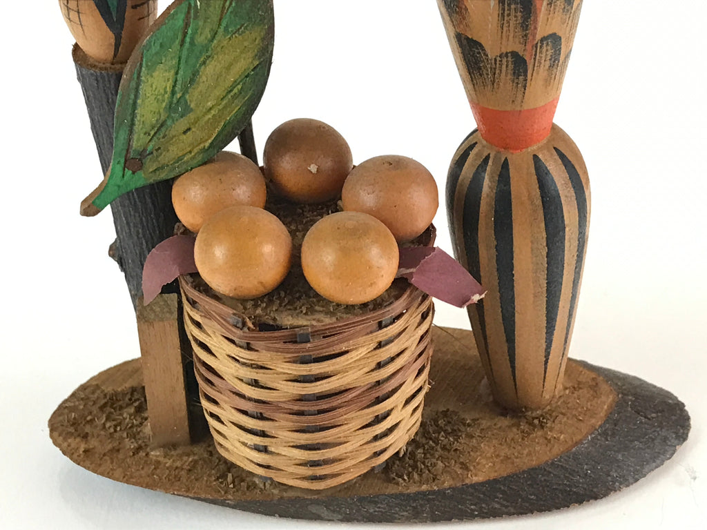 Japanese Wooden Kokeshi Doll Vtg Figurine Traditional Craft Toy KF617