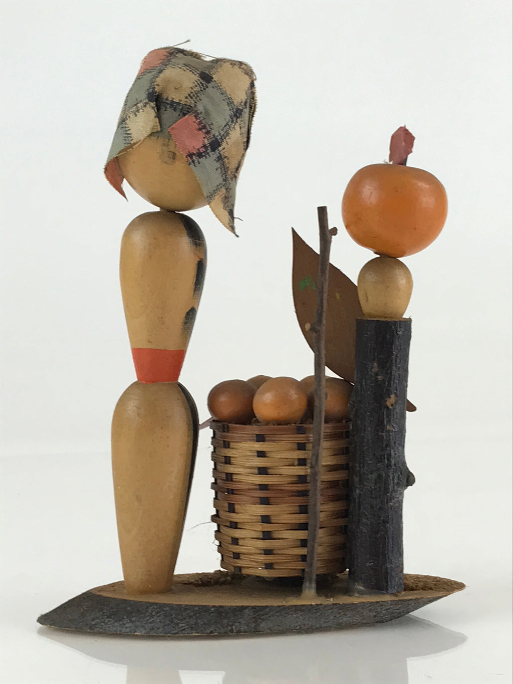 Japanese Wooden Kokeshi Doll Vtg Figurine Traditional Craft Toy KF617