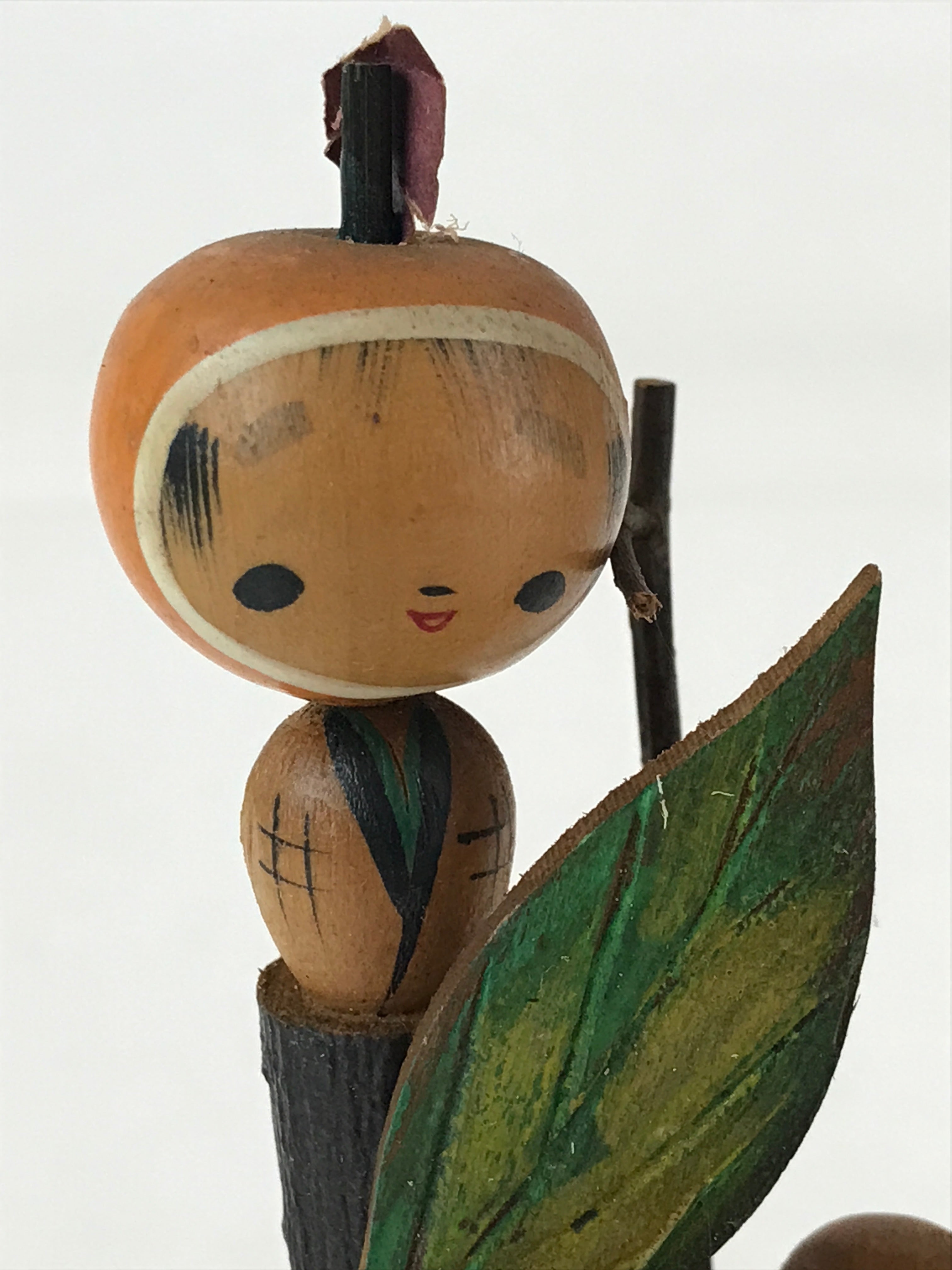 Japanese Wooden Kokeshi Doll Vtg Figurine Traditional Craft Toy KF617