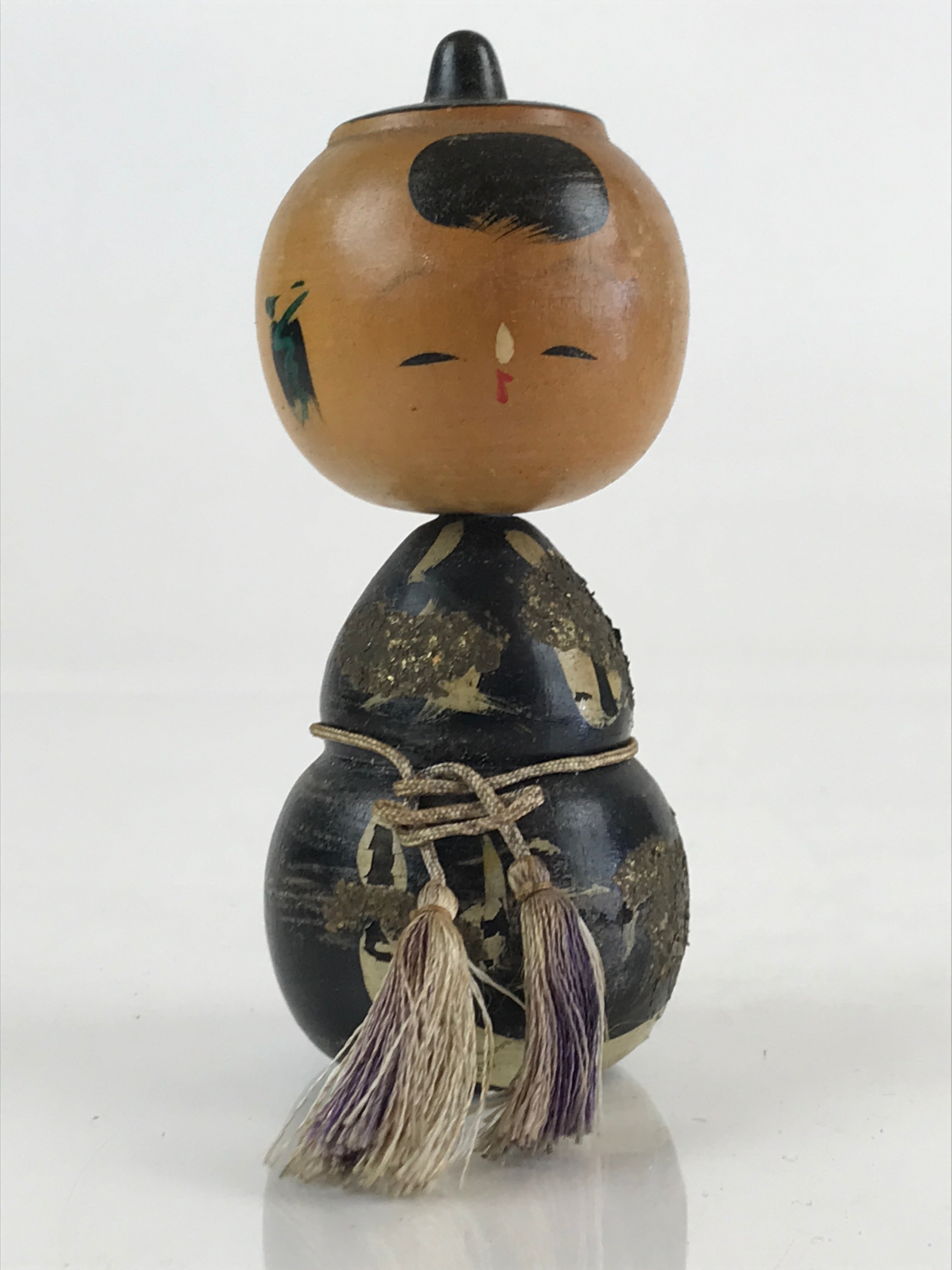 Japanese Wooden Kokeshi Doll Vtg Figurine Traditional Craft Toy KF620